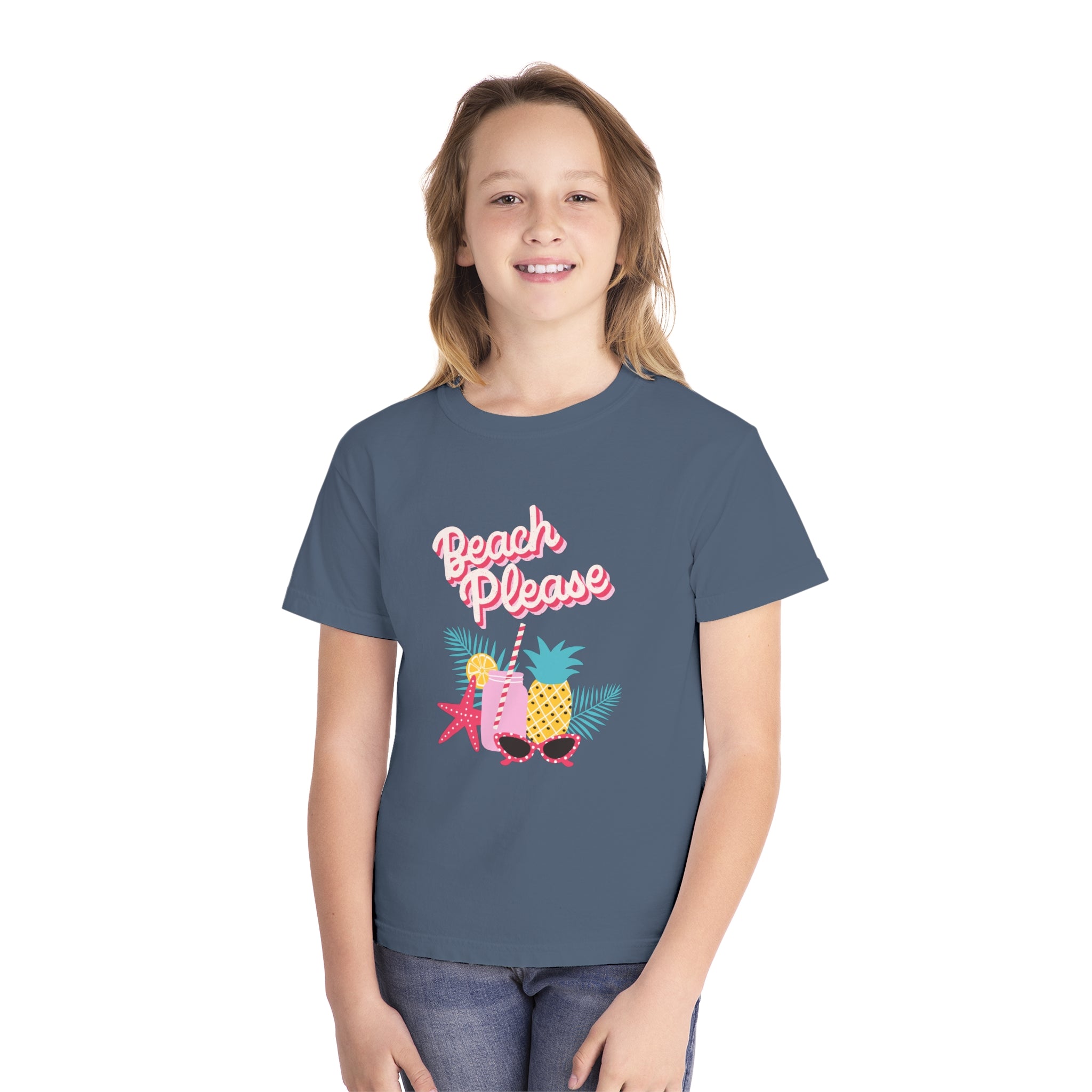 Beach Please Youth Midweight Tee