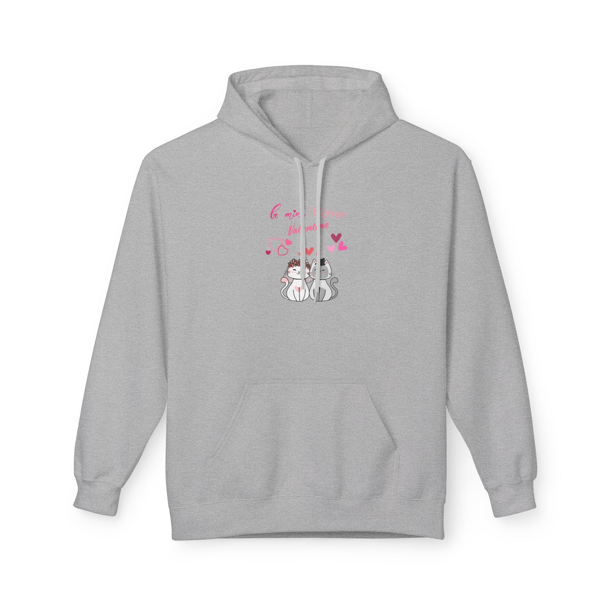 Meow Valentine's Day Unisex Midweight Softstyle Fleece Hoodie