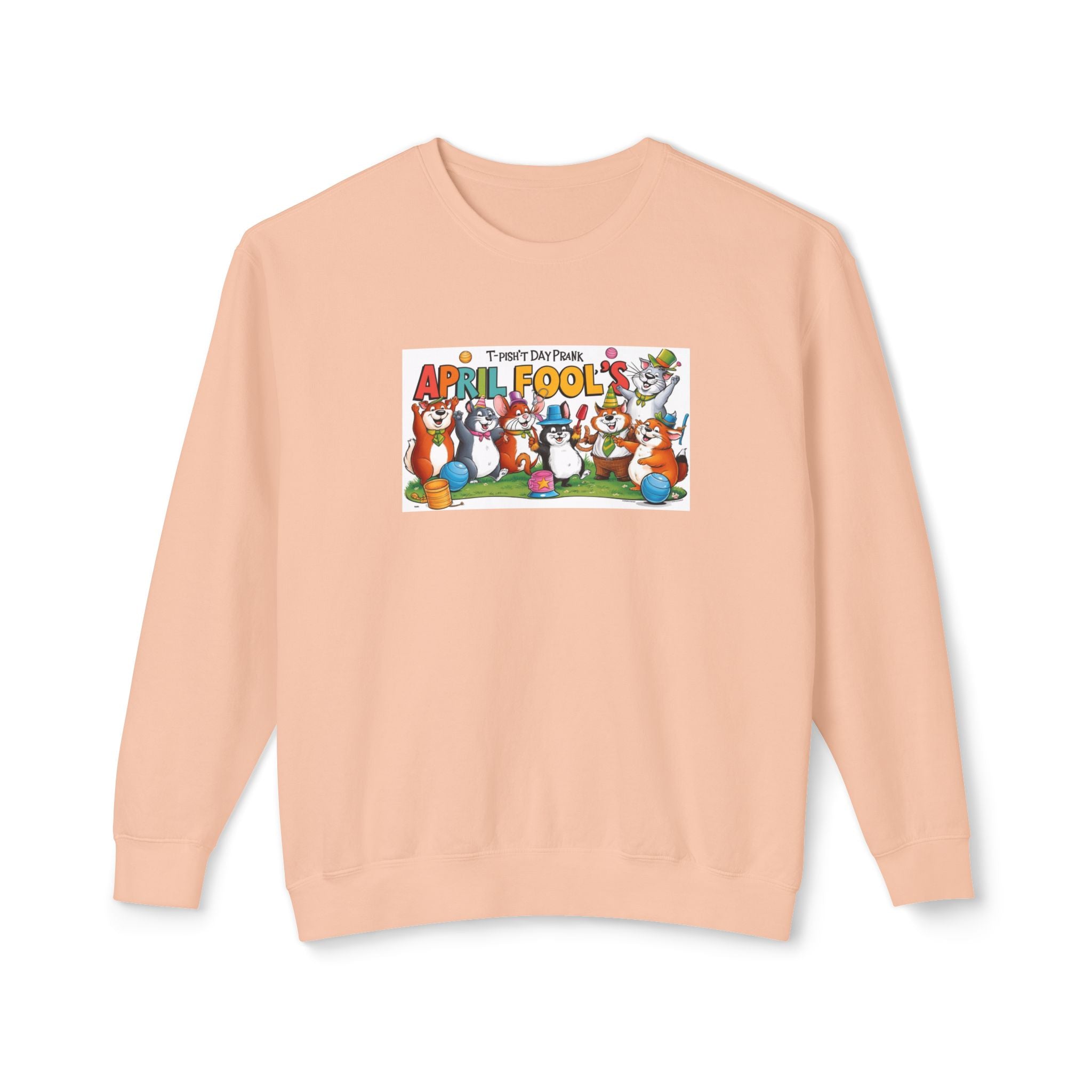 T-Pish'T-Day Prank Unisex Lightweight Crewneck Sweatshirt
