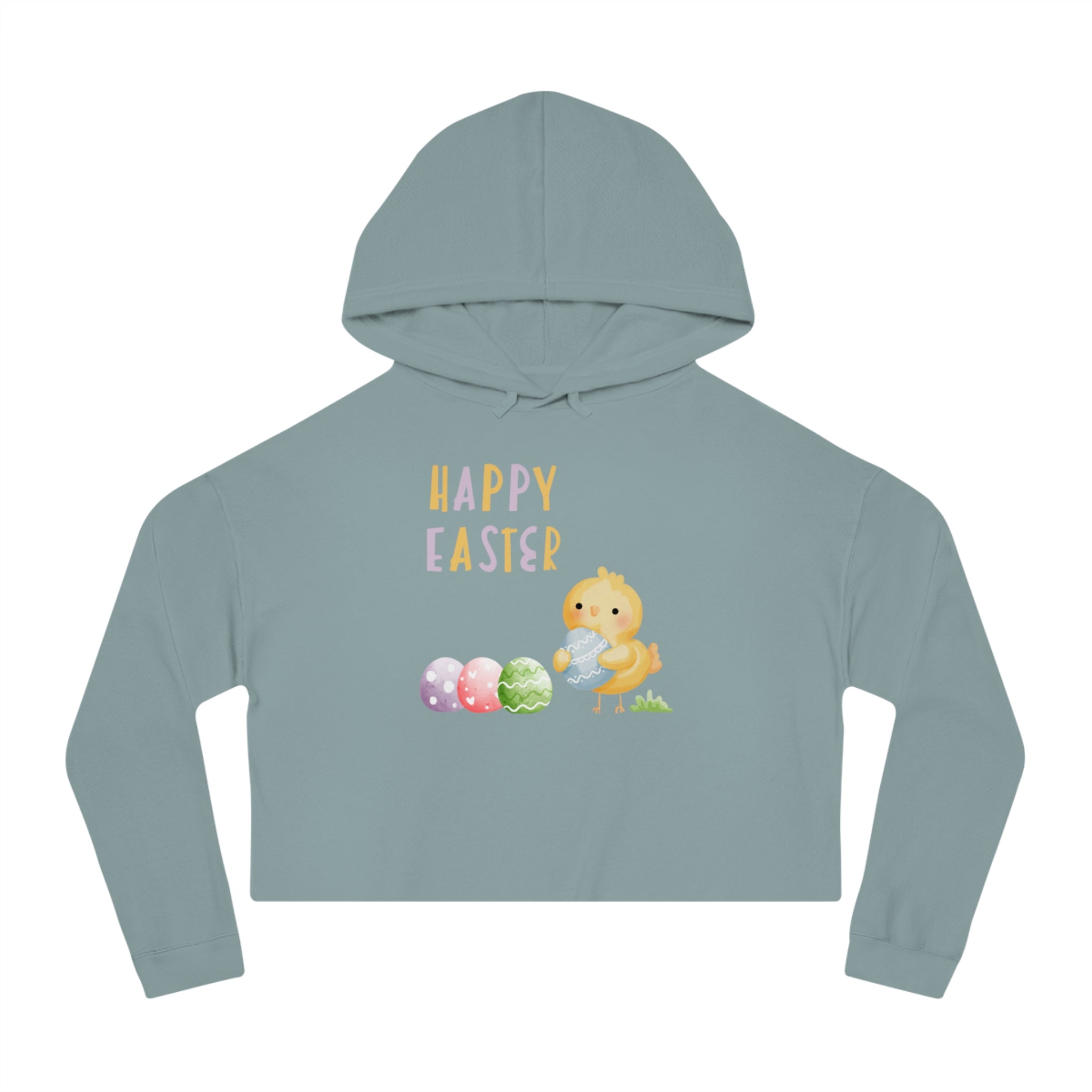 Wishing You A Happy Easter Women’s Cropped Hooded Sweatshirt