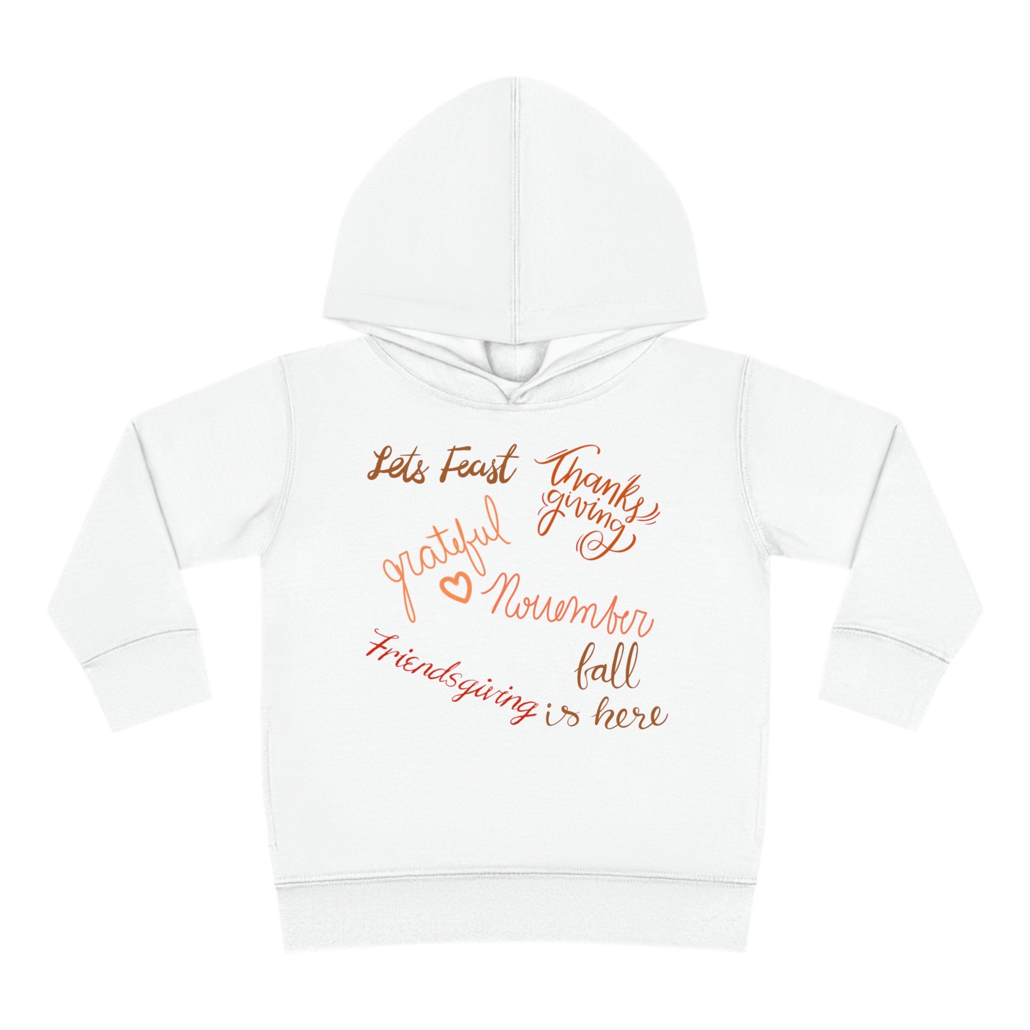 Thanksgiving Season Toddler Pullover Fleece Hoodie