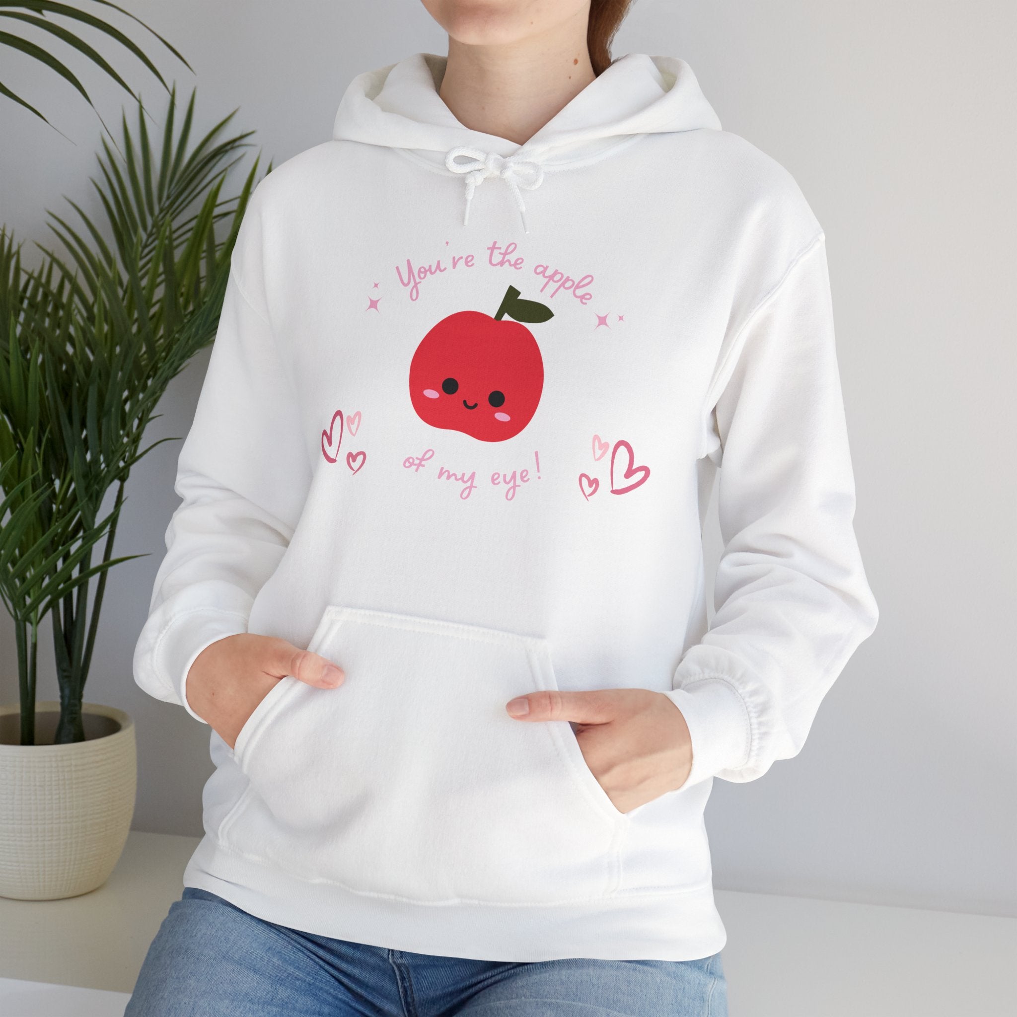 You Are The Apple Of My Eyes Unisex Heavy Blend™ Hooded Sweatshirt