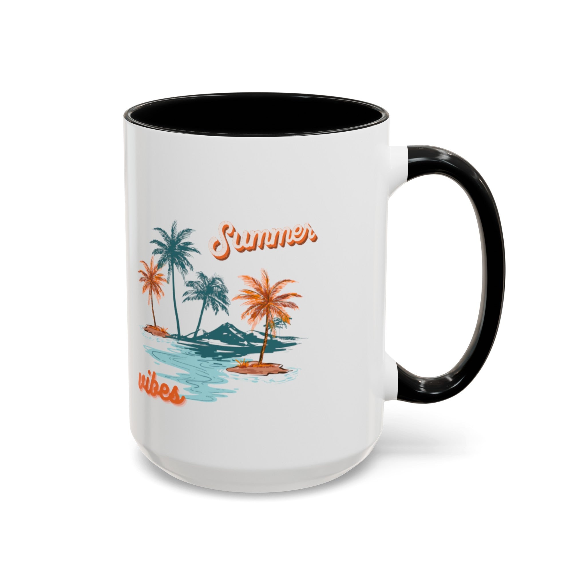 Summer Season Vibes Accent Coffee Mug (11, 15oz)