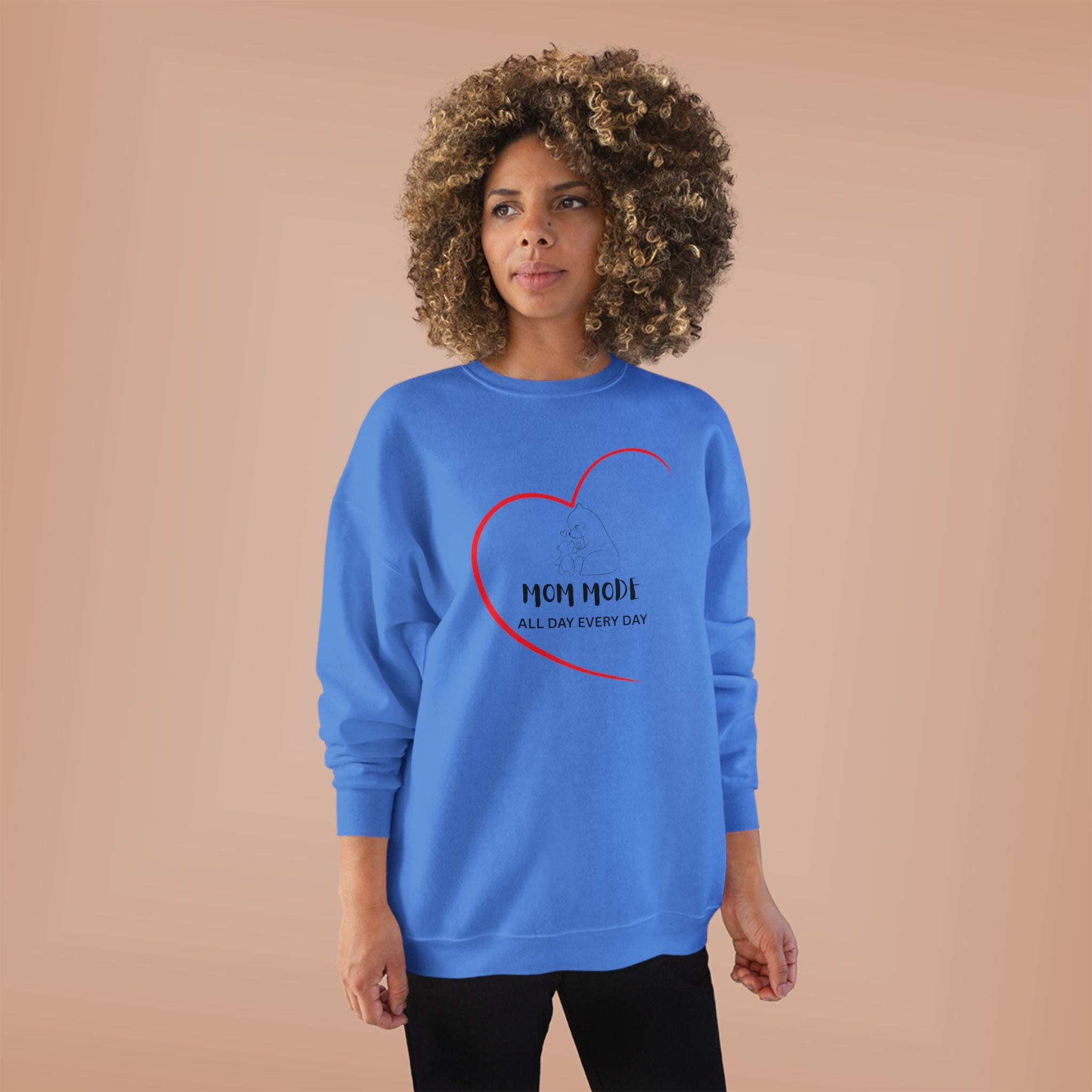 Mom Mode Eco-Friendly Crewneck Sweatshirt