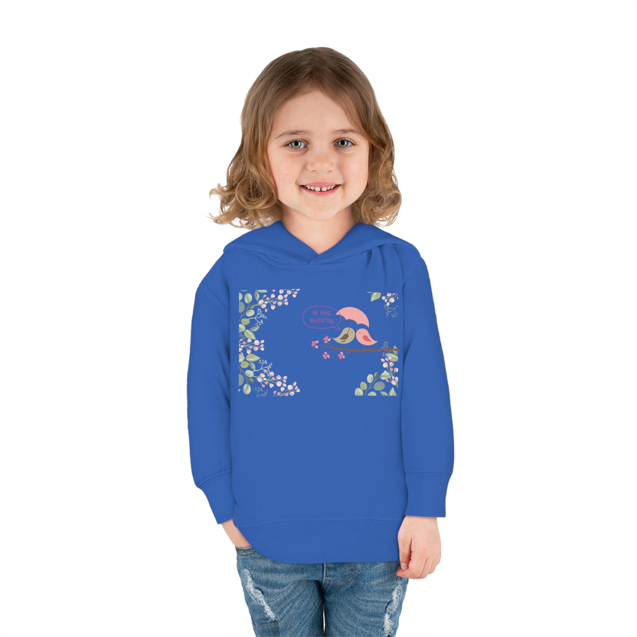 Happy Valentine's Day Lovers Toddler Pullover Fleece Hoodie