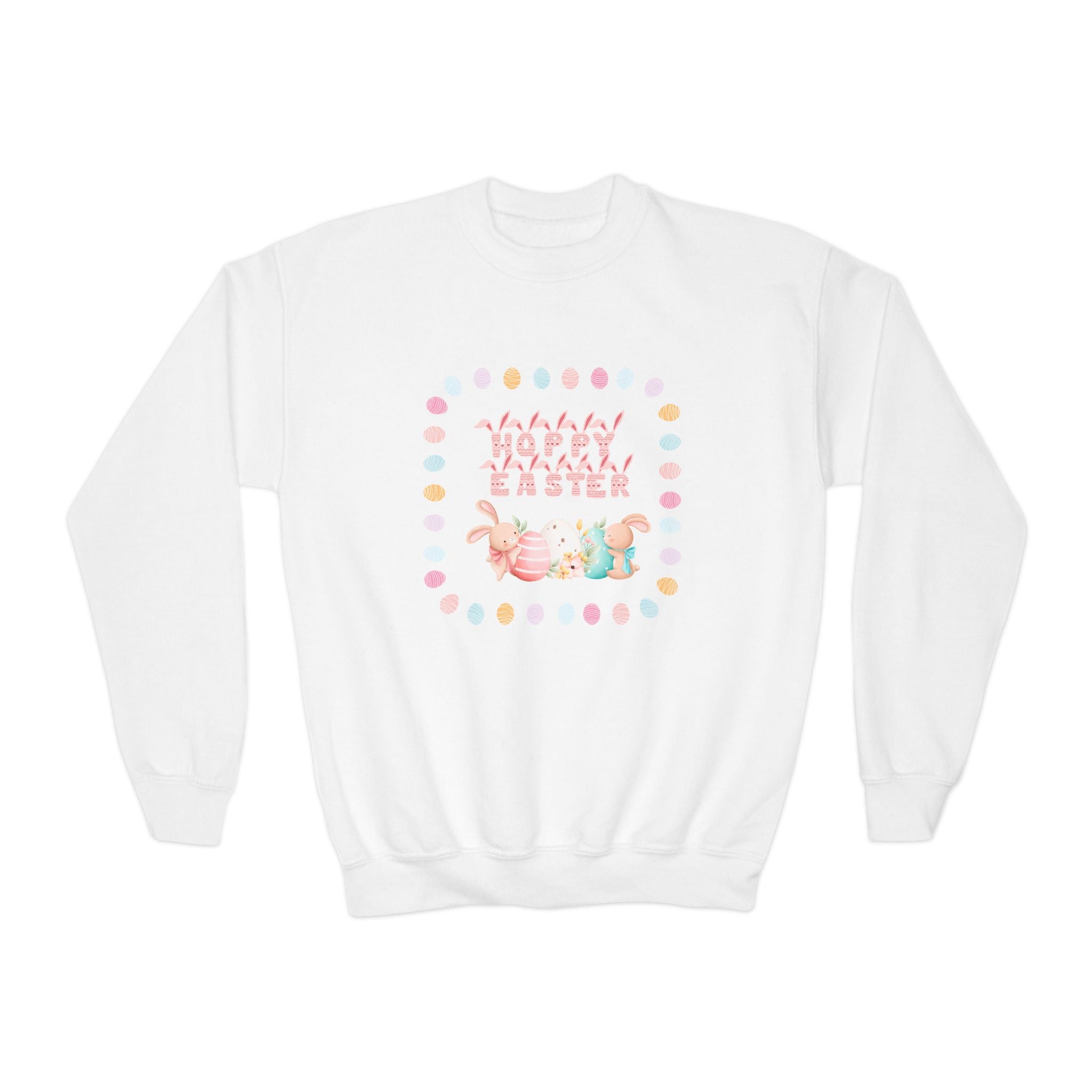 Hoppy Easter Youth Crewneck Sweatshirt
