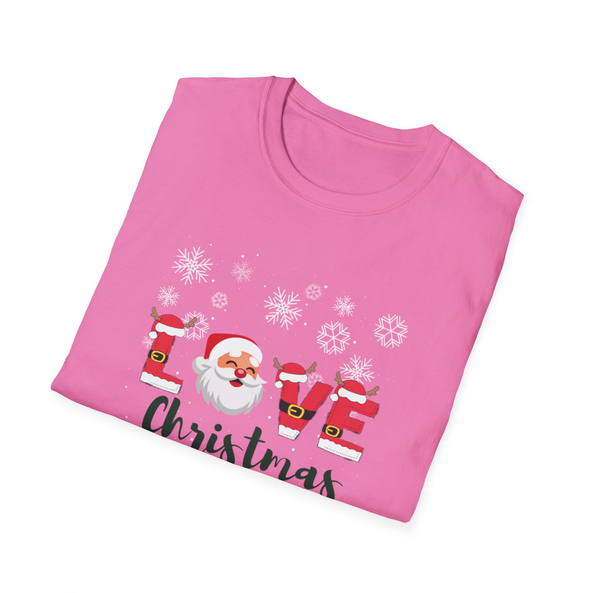 Santa Claus Loves Christmas Unisex Softstyle T-Shirt