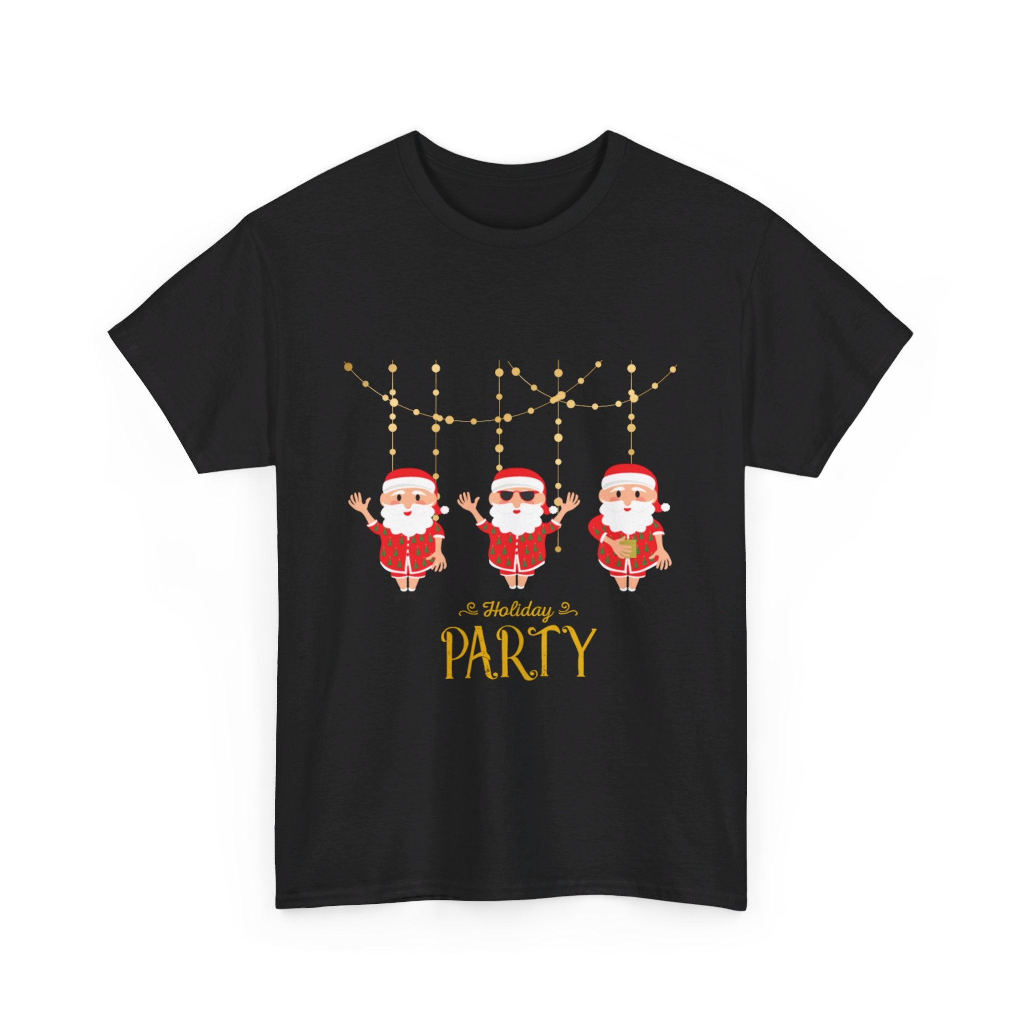 Santa's Holiday Party Unisex Heavy Cotton Tee