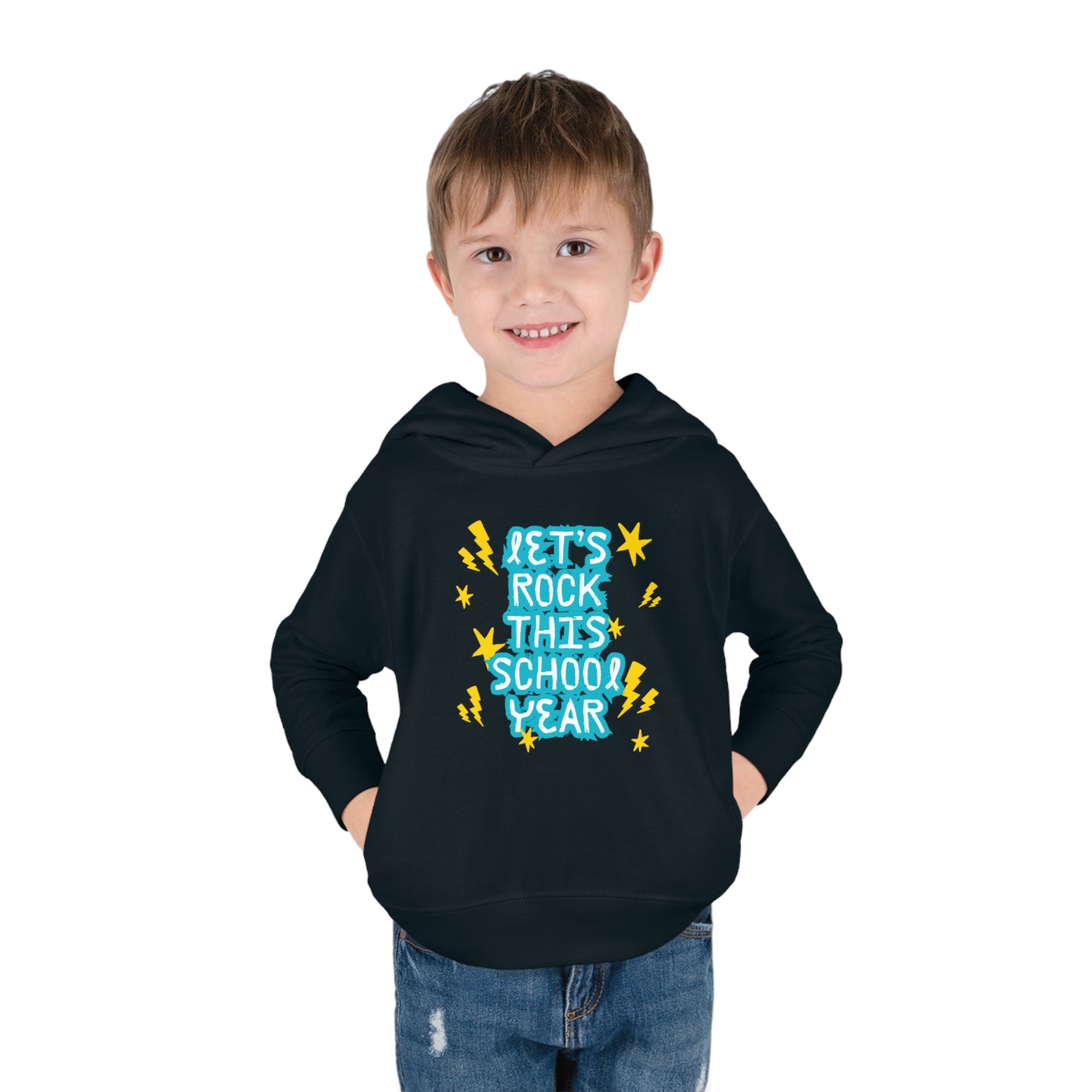 Let's Rock This School Year Toddler Pullover Fleece Hoodie