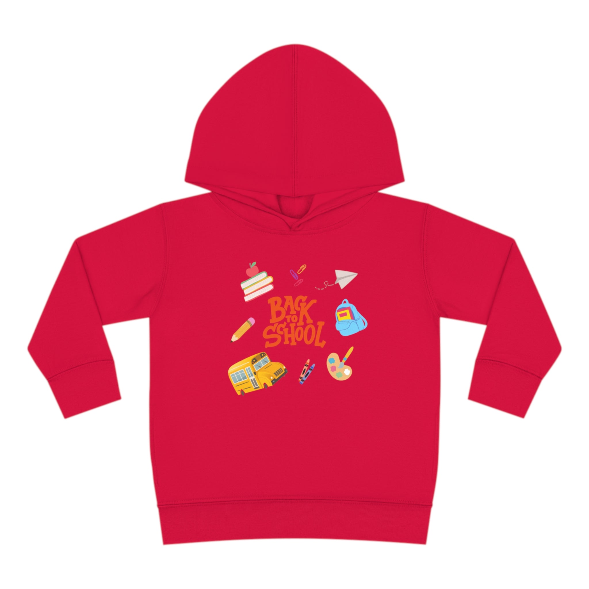 Back To School Time Toddler Pullover Fleece Hoodie