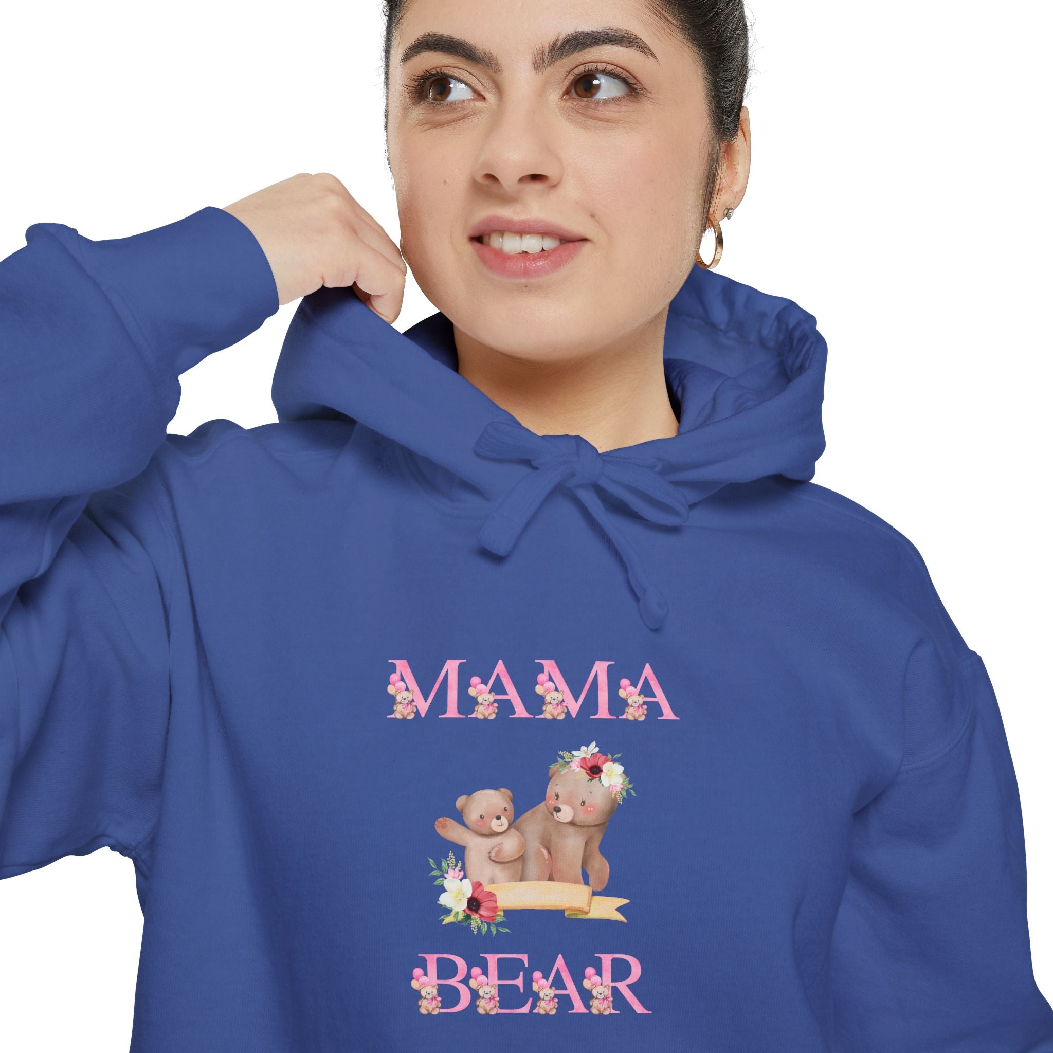 Mama Bear Unisex Garment-Dyed Hoodie