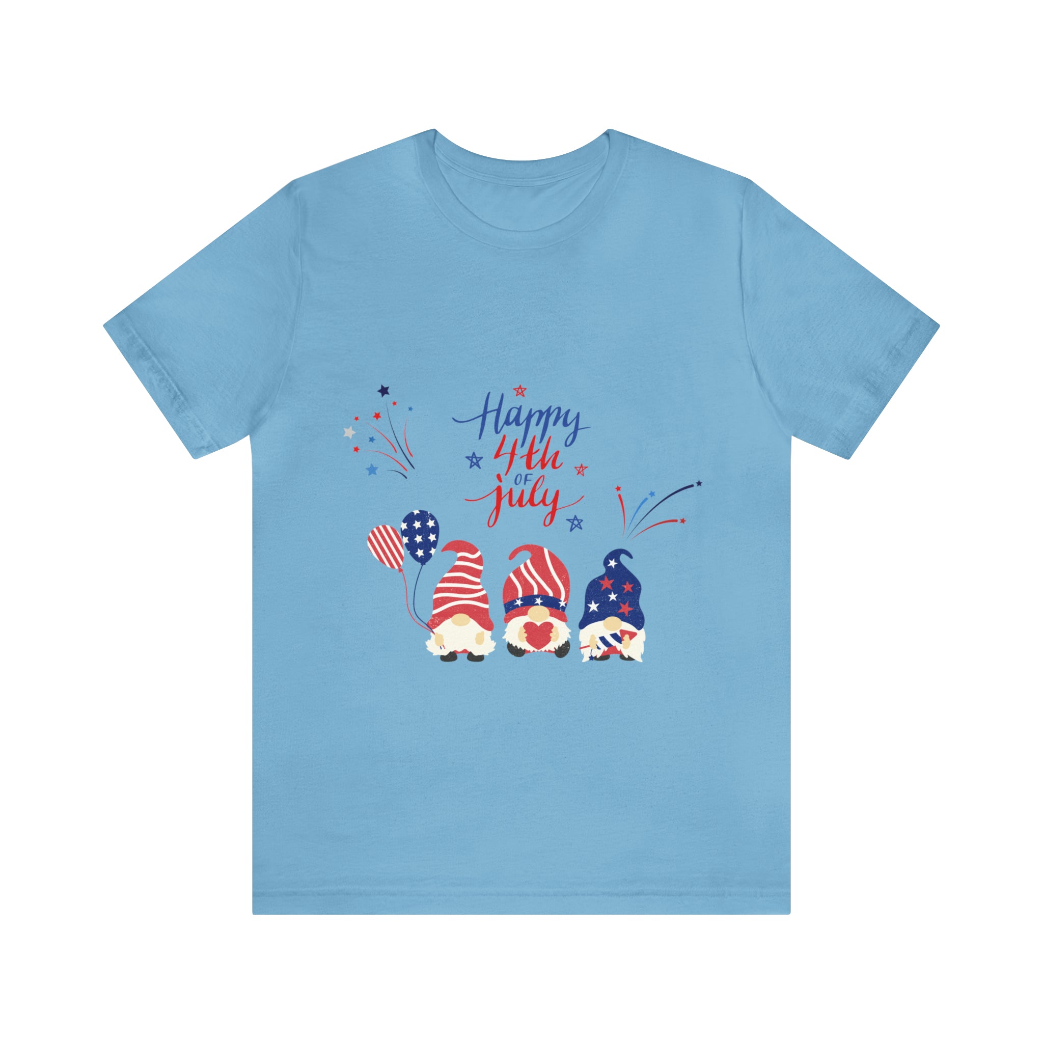 Happy 4th Of July Gnome Unisex Jersey Short Sleeve Tee