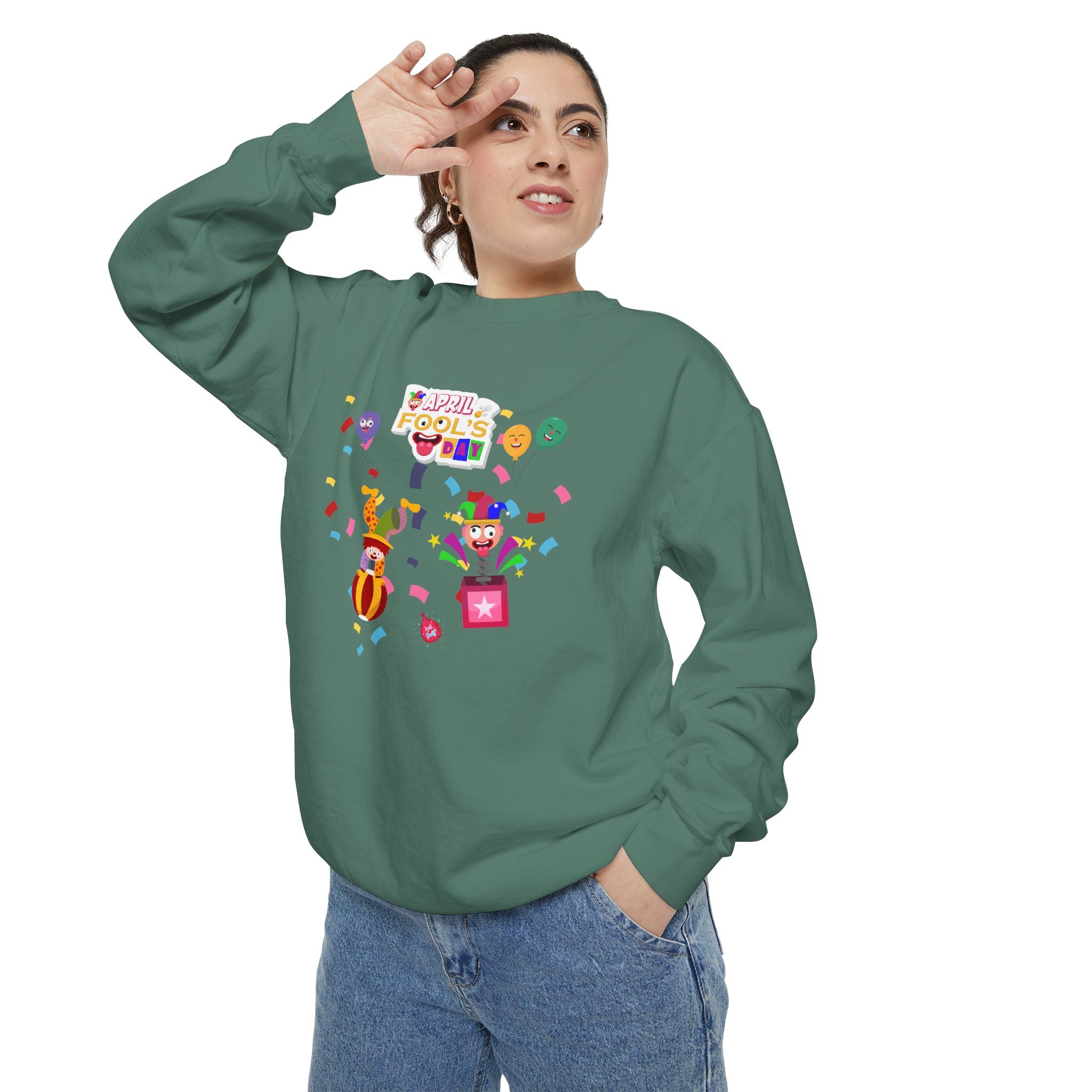 All April Fool's Day Garment-Dyed Sweatshirt