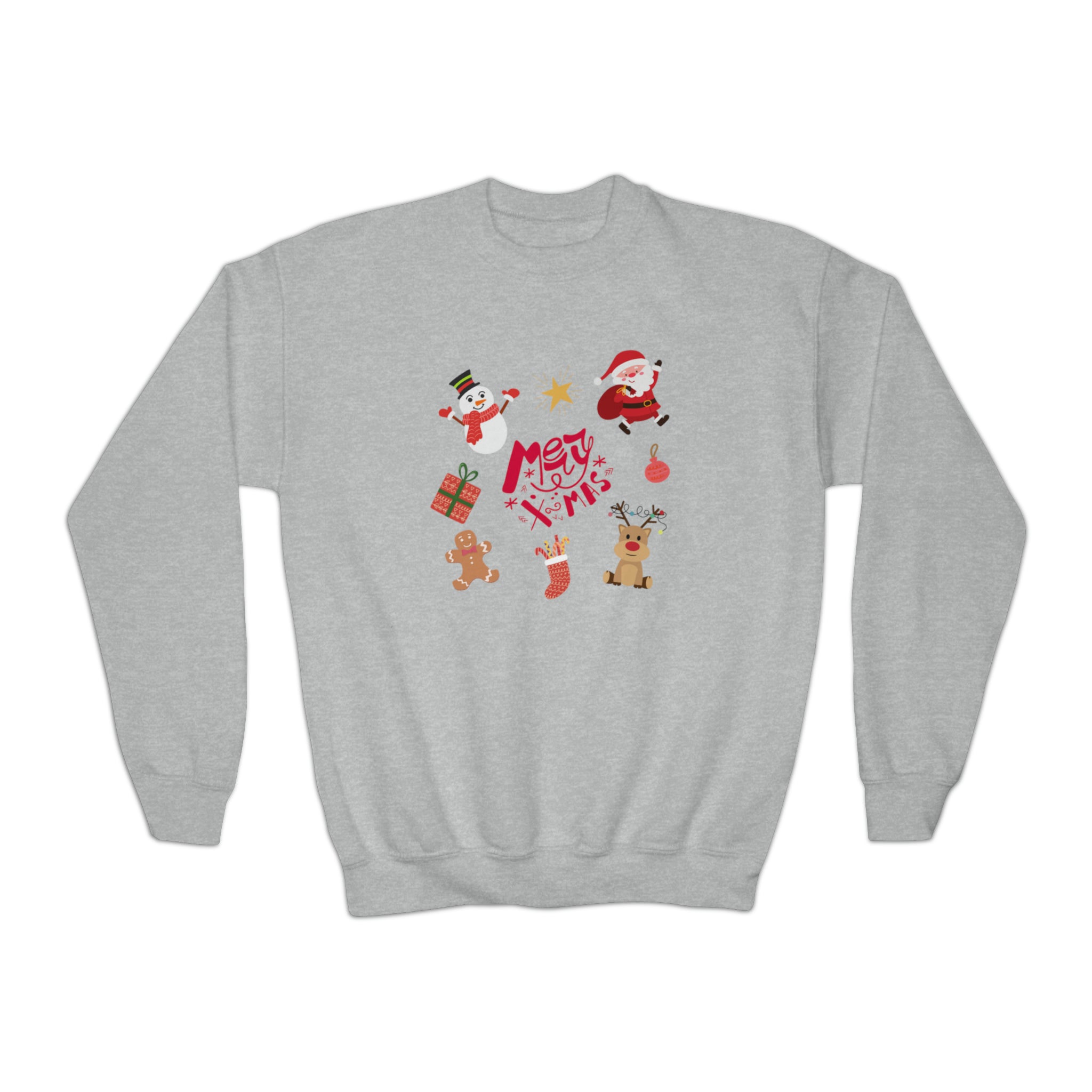 Merry Christmas Crew Youth Crewneck Sweatshirt