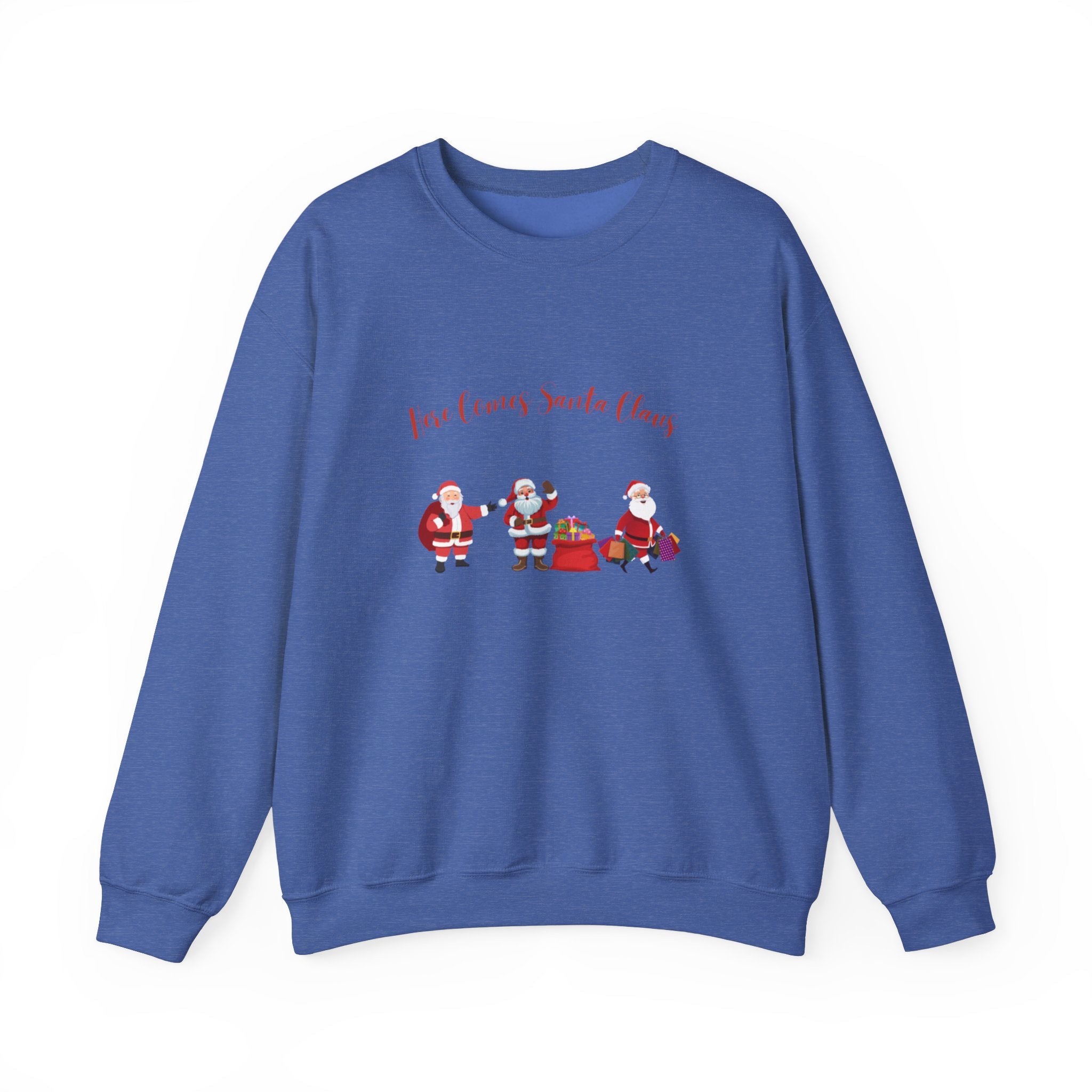 Here Comes Santa Claus Unisex Heavy Blend™ Crewneck Sweatshirt