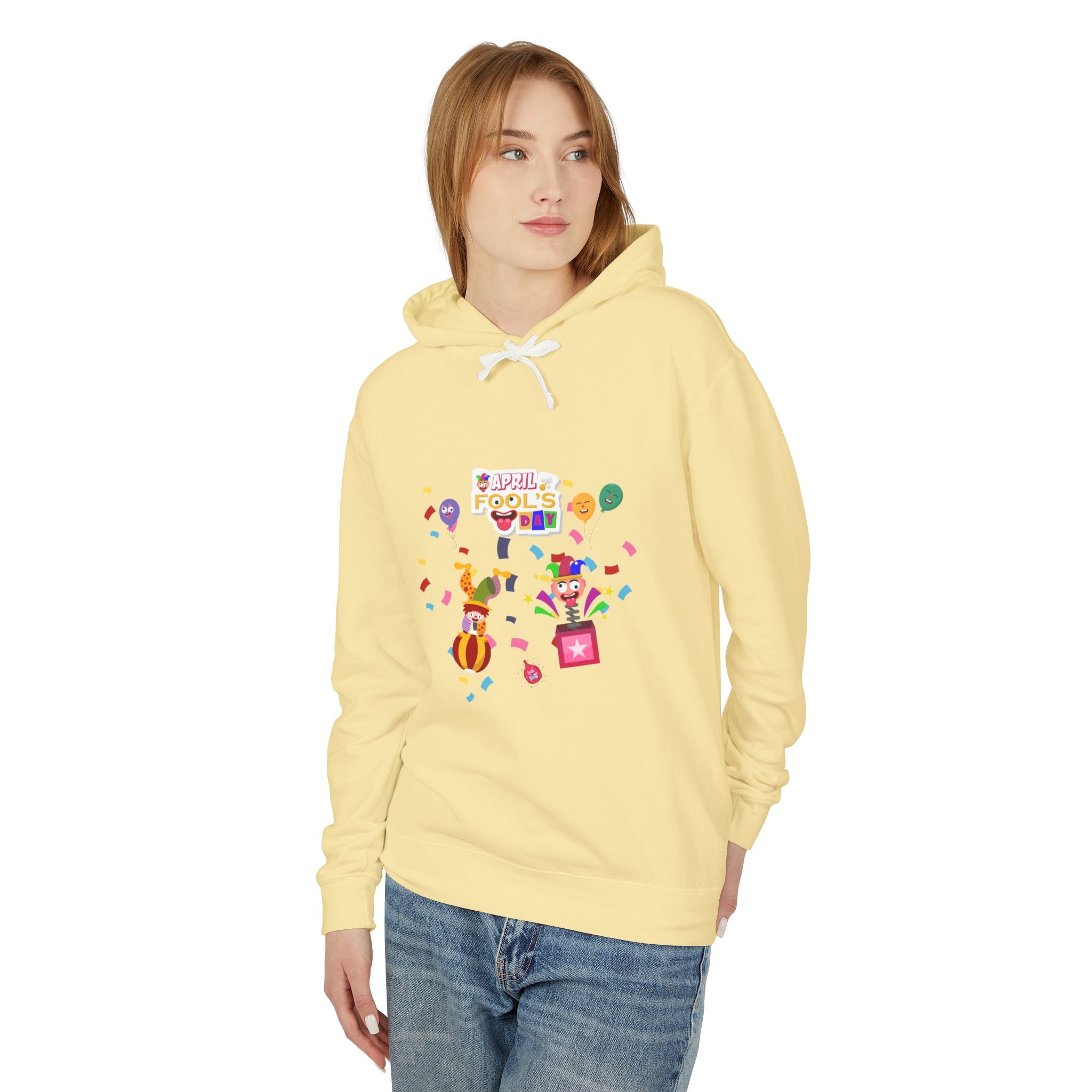All April Fool's Day Unisex Lightweight Hooded Sweatshirt