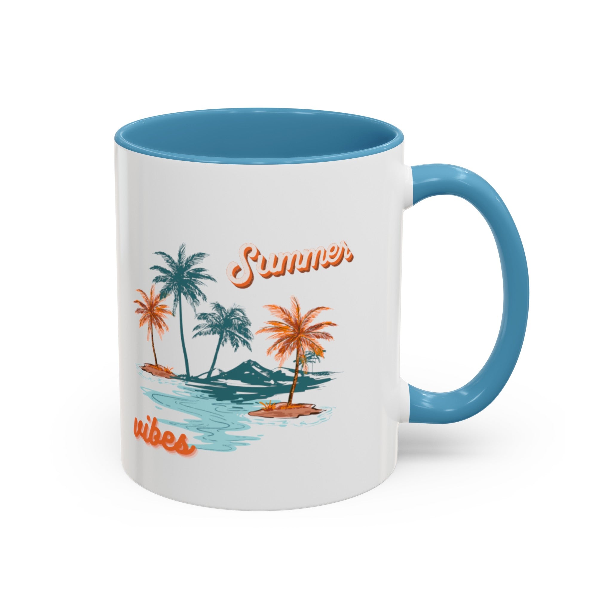 Summer Season Vibes Accent Coffee Mug (11, 15oz)