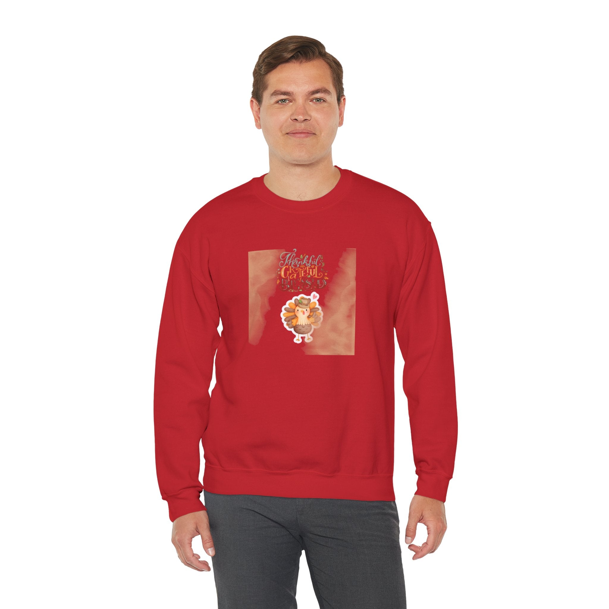 Thankful Grateful Blessed Unisex Heavy Blend™ Crewneck Sweatshirt