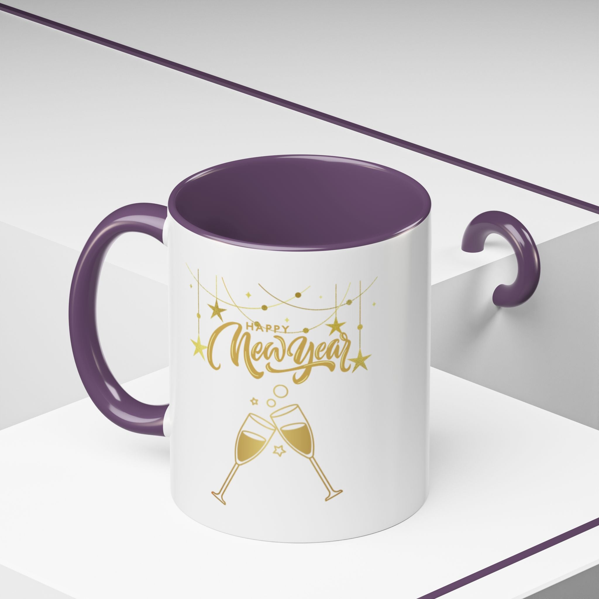 Happy New Year Accent Coffee Mug (11, 15oz)