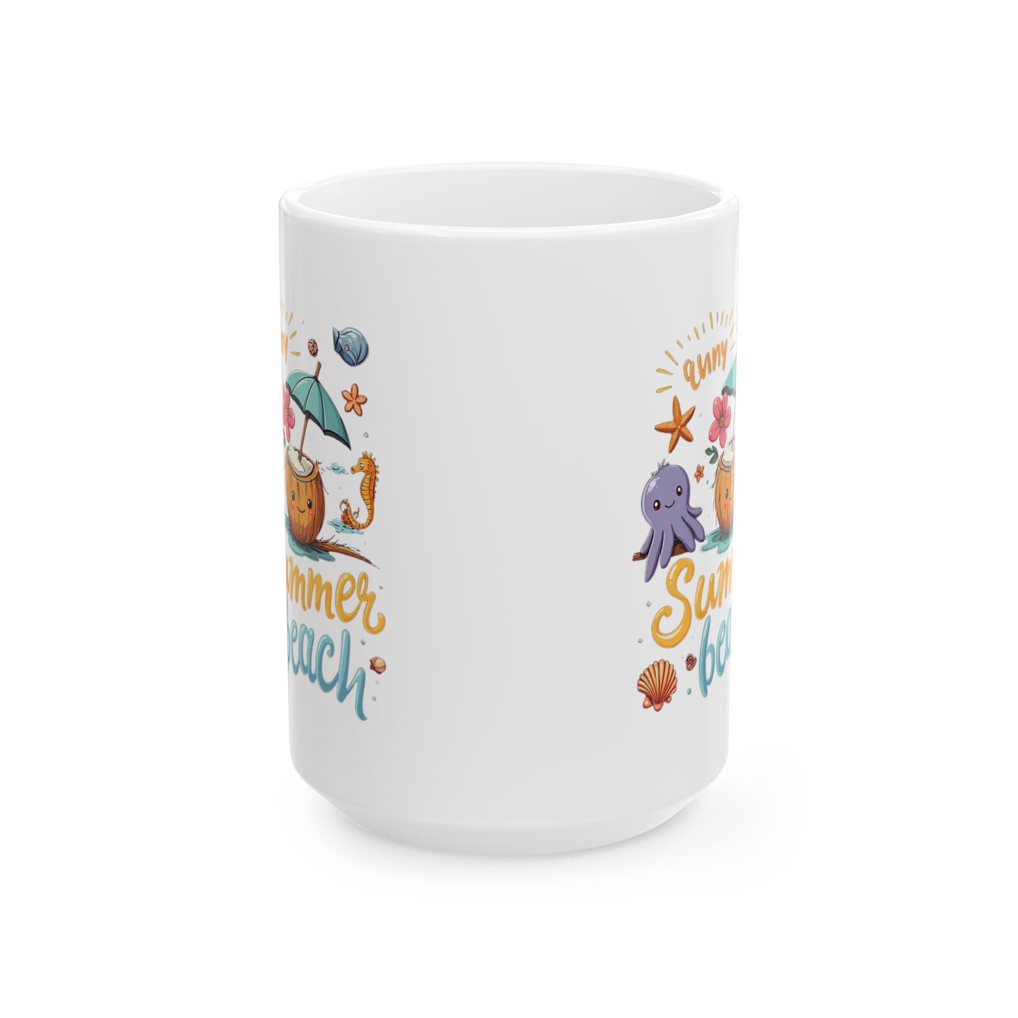 Sunny Summer Themed Ceramic Mug