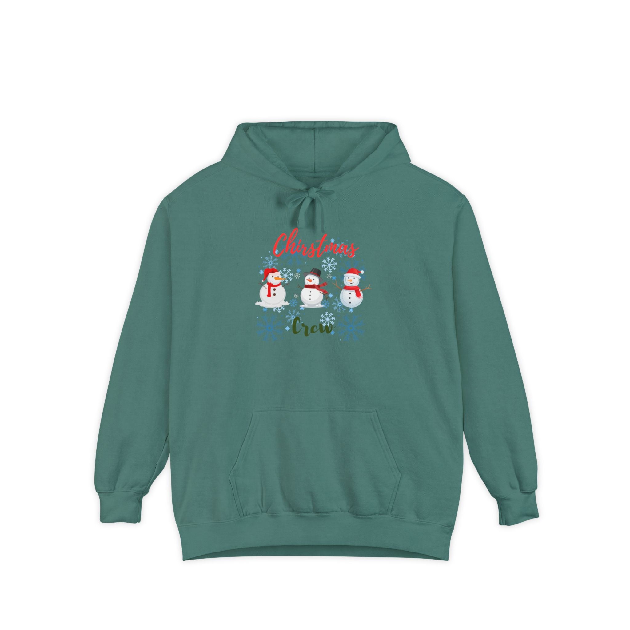 Christmas Crew Unisex Garment-Dyed Hoodie