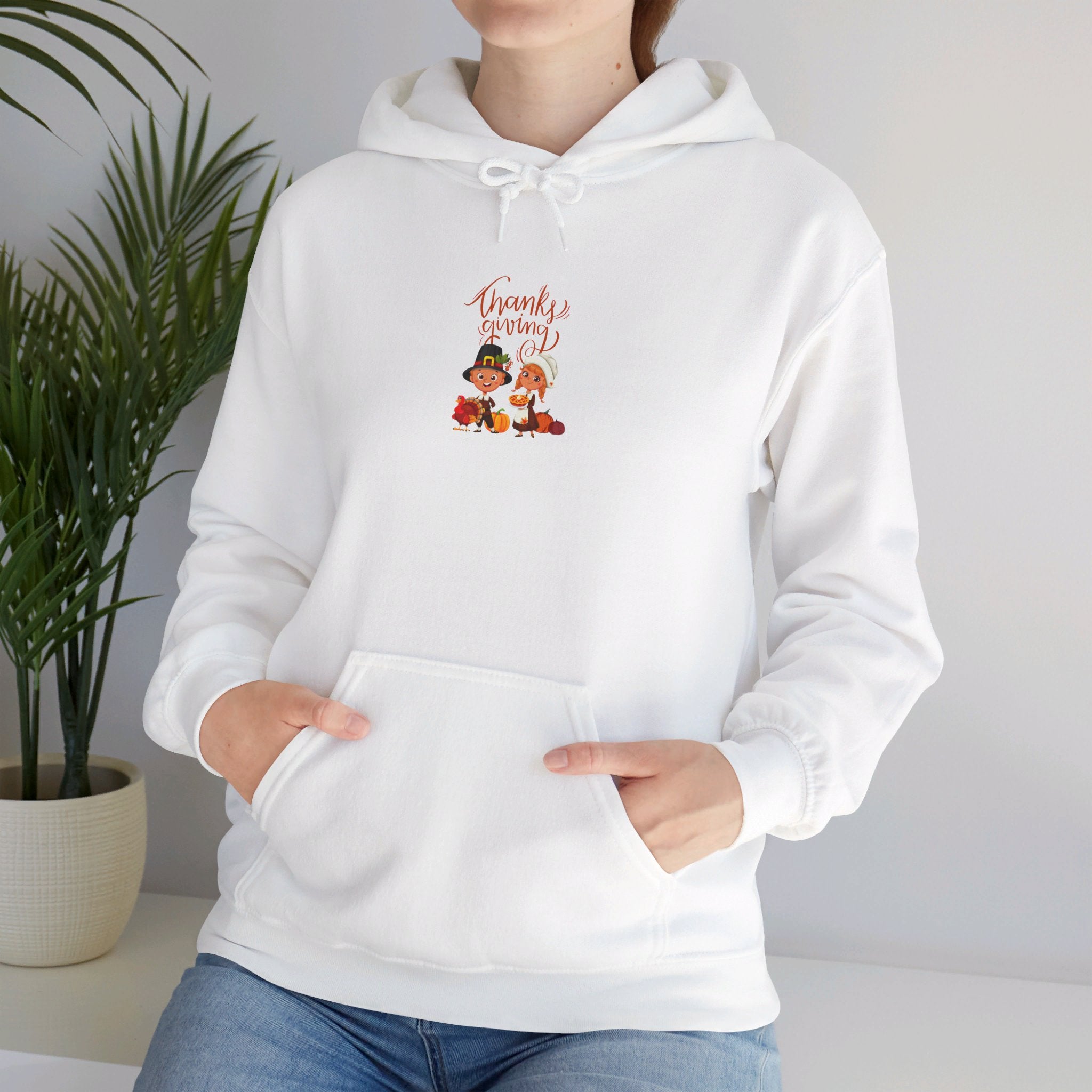 Happy Thanksgiving Unisex Heavy Blend™ Hooded Sweatshirt