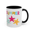 Summer Starfish Accent Coffee Mug (11, 15oz)