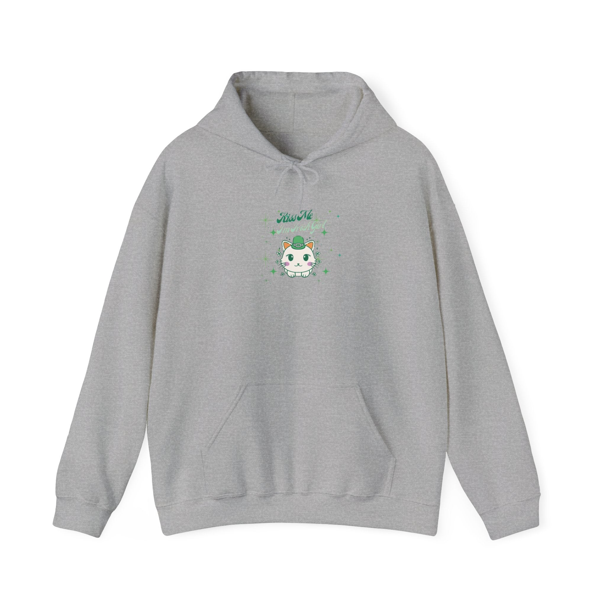 Kiss Me I'm Irish Cat Cozy Unisex Hoodie