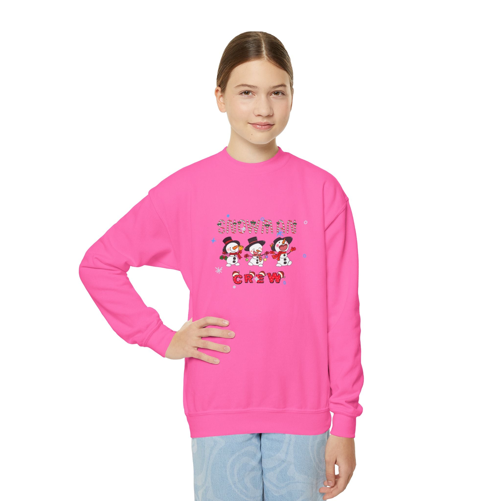 Snowman Crew Youth Crewneck Sweatshirt