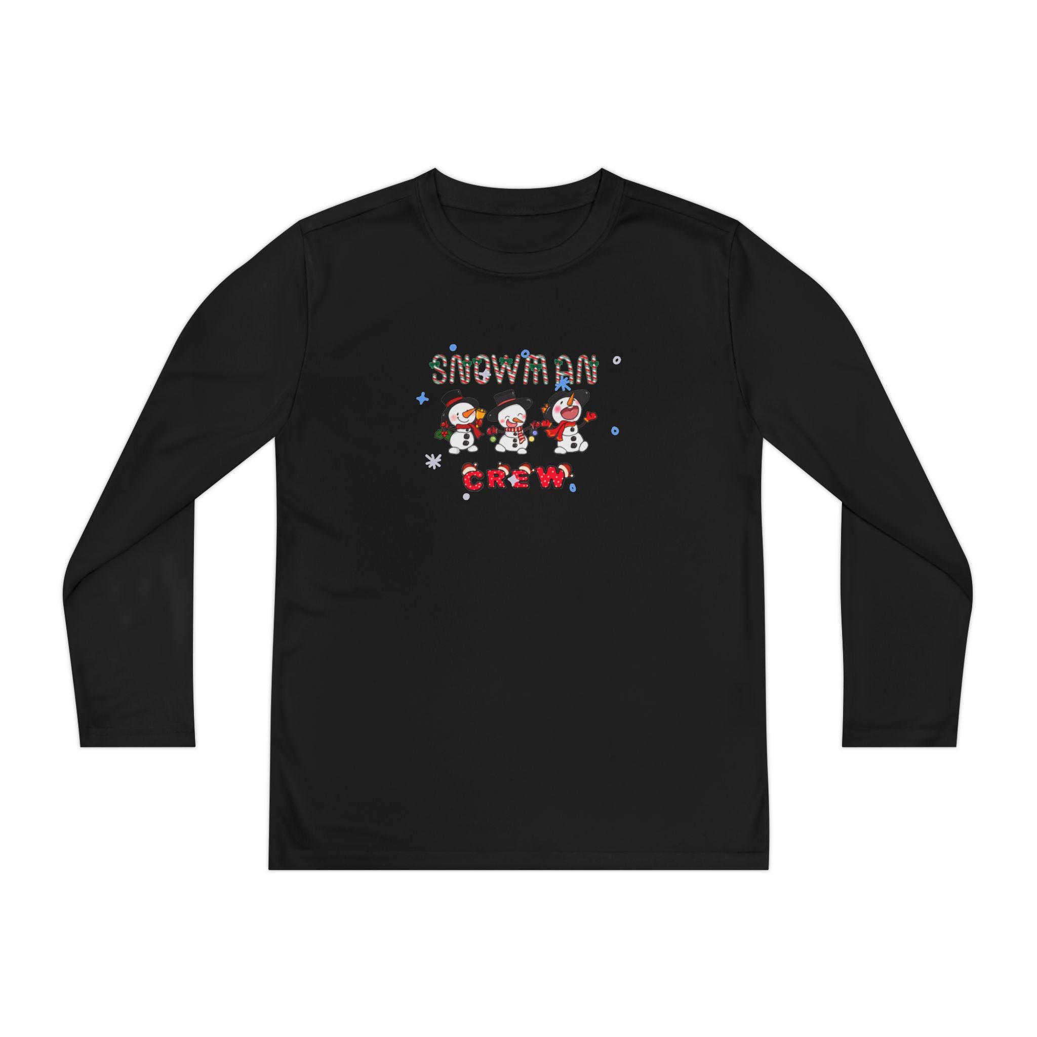 Snowman Crew Youth Long Sleeve Competitor Tee