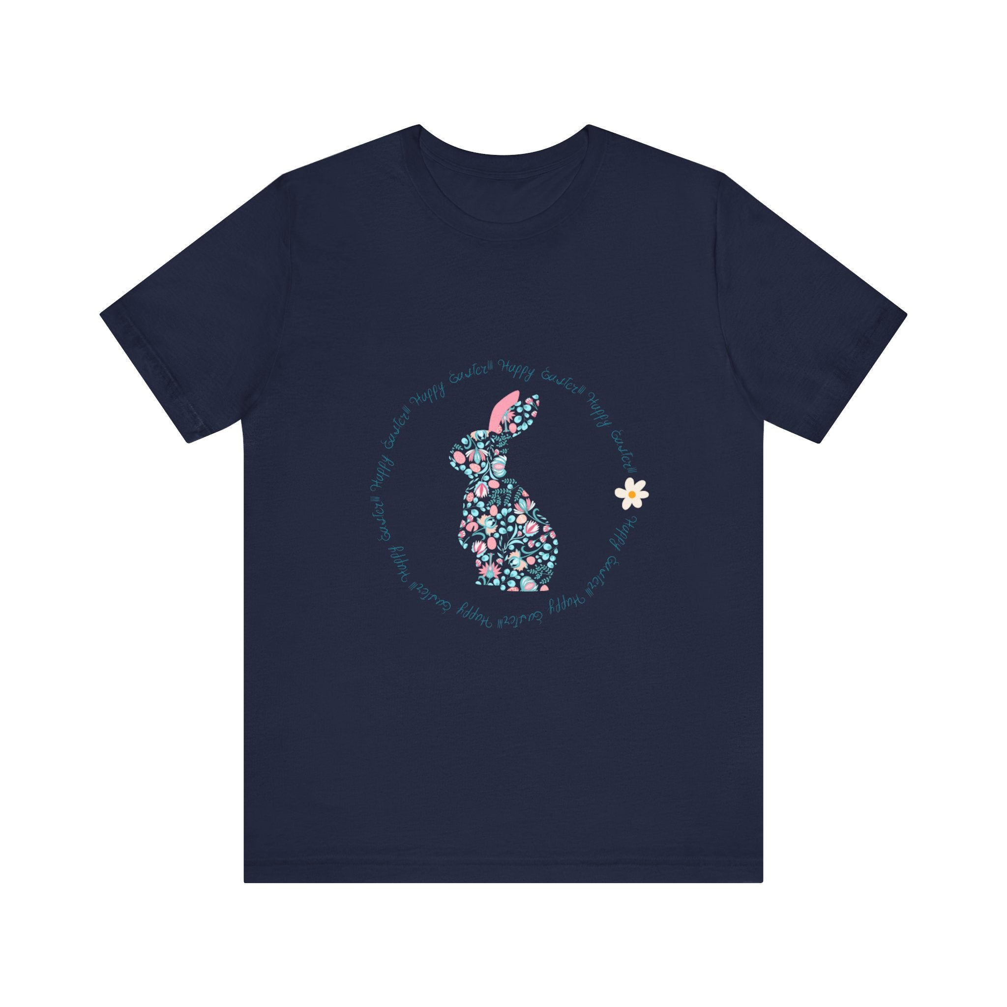 Happy Easter Rabbit Day Unisex Jersey Short Sleeve Tee