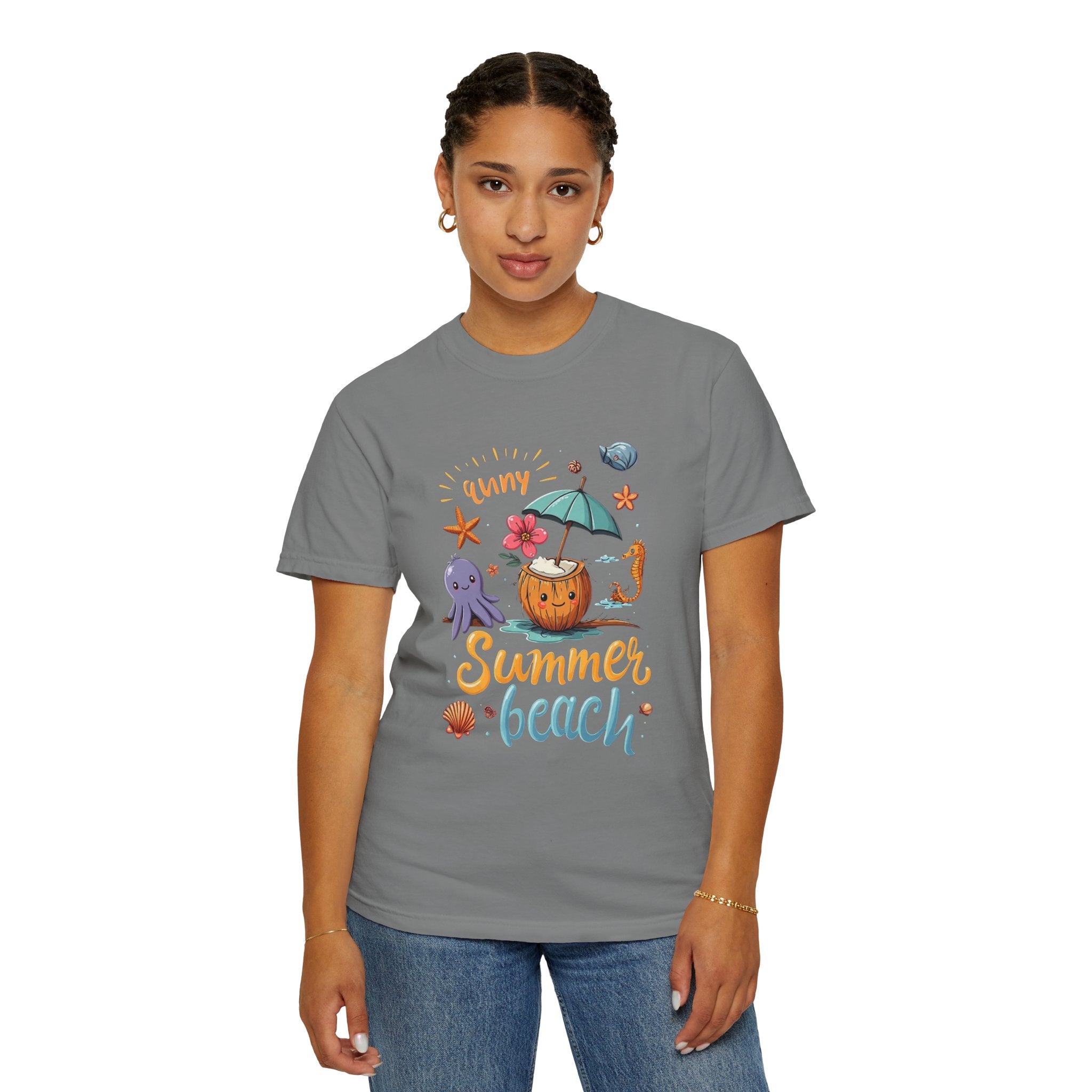 Sunny Summer Beach Fun Unisex T-shirt, Graphic Tee