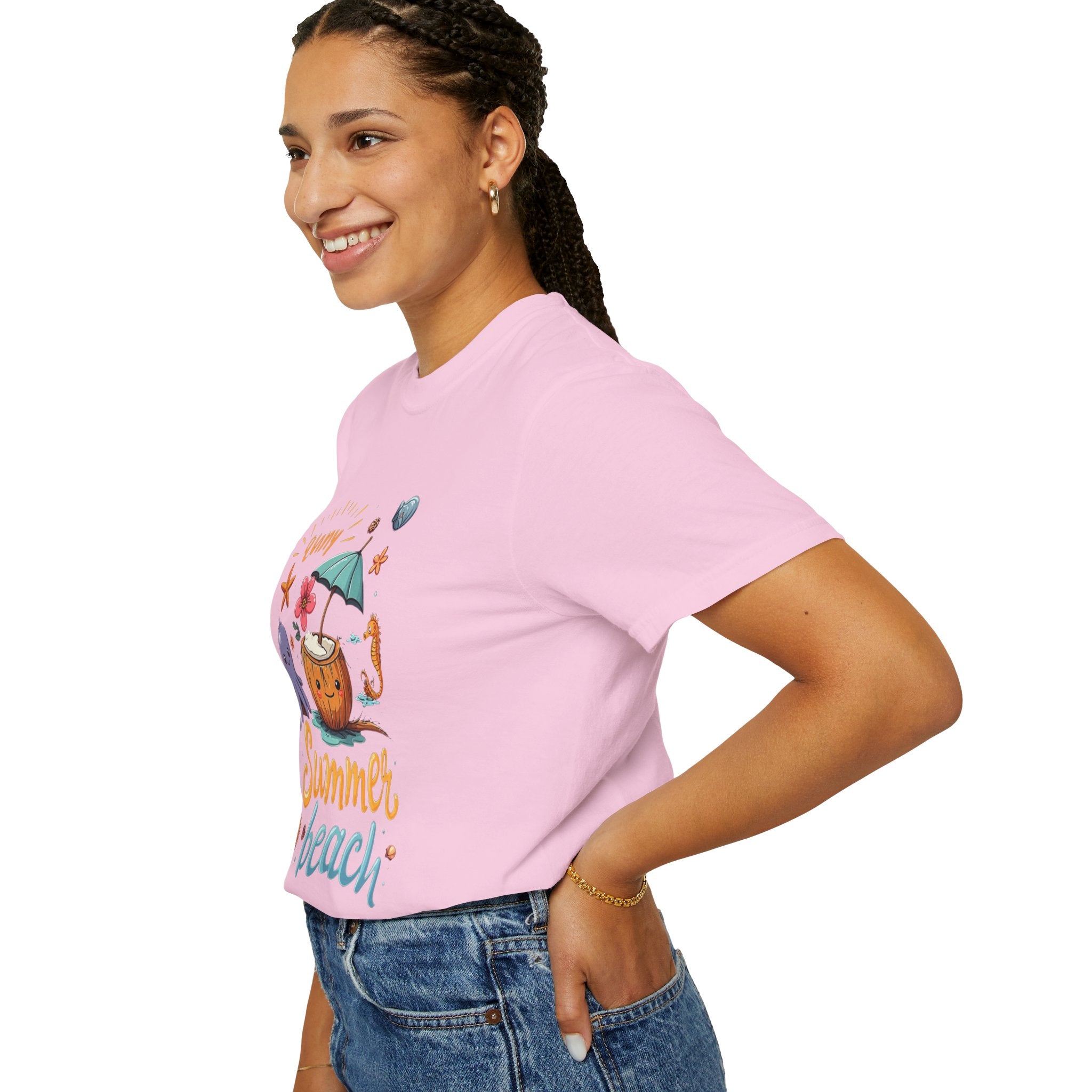 Sunny Summer Beach Fun Unisex T-shirt, Graphic Tee