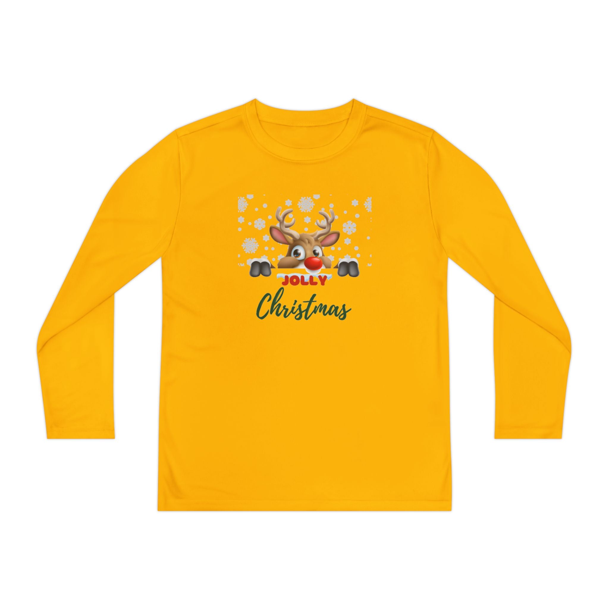 Jolly Christmas Youth Long Sleeve Competitor Tee