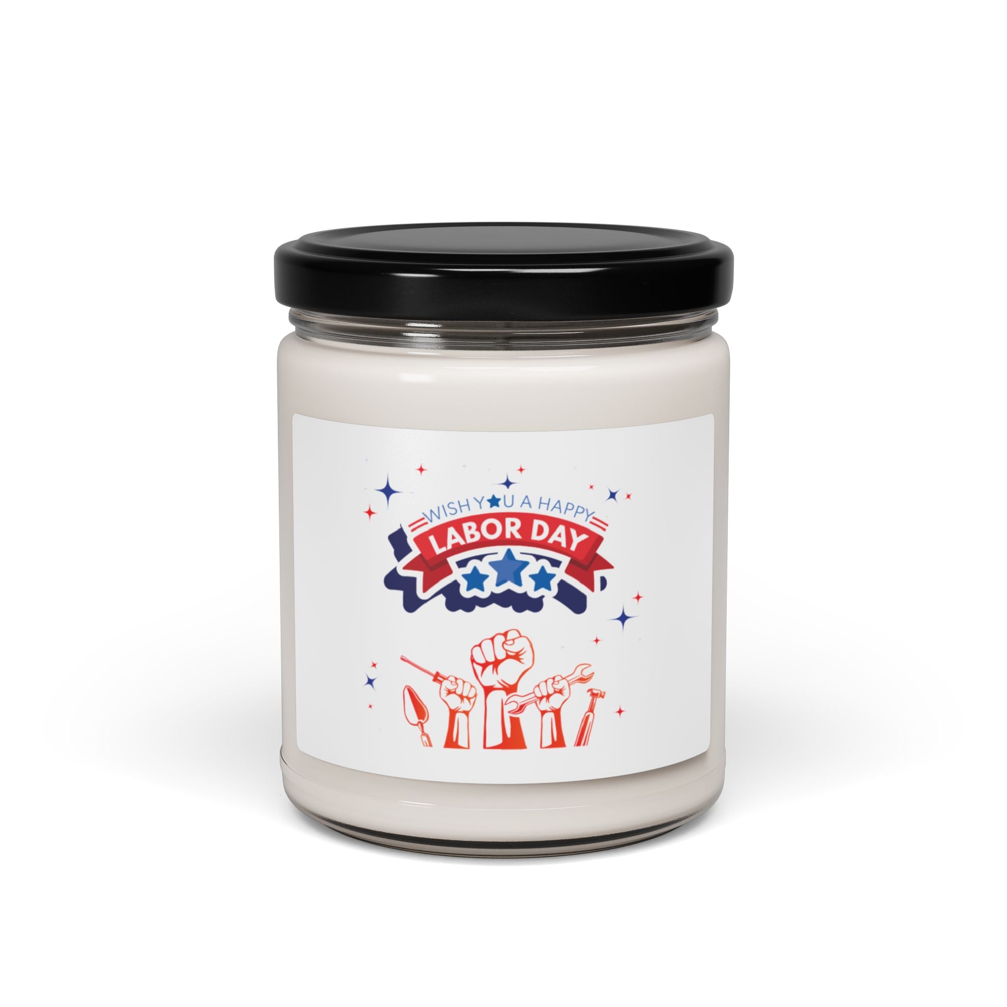 Wish U A Happy Labor Day Scented Soy Candle, 9oz