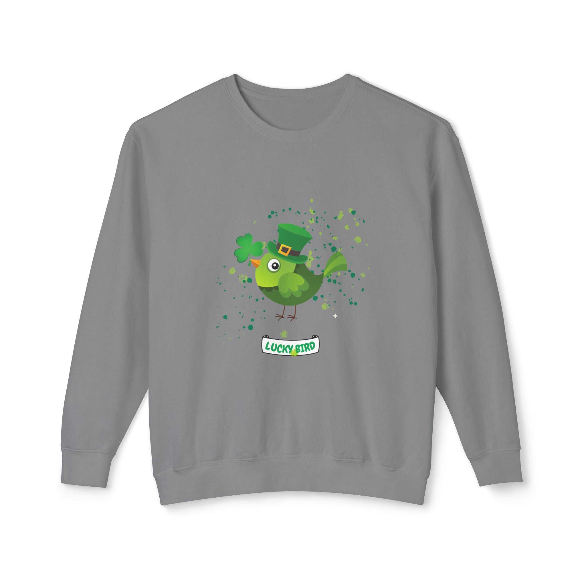 Lucky Bird St. Patrick's Day Sweatshirt - Unisex Lightweight Crewneck