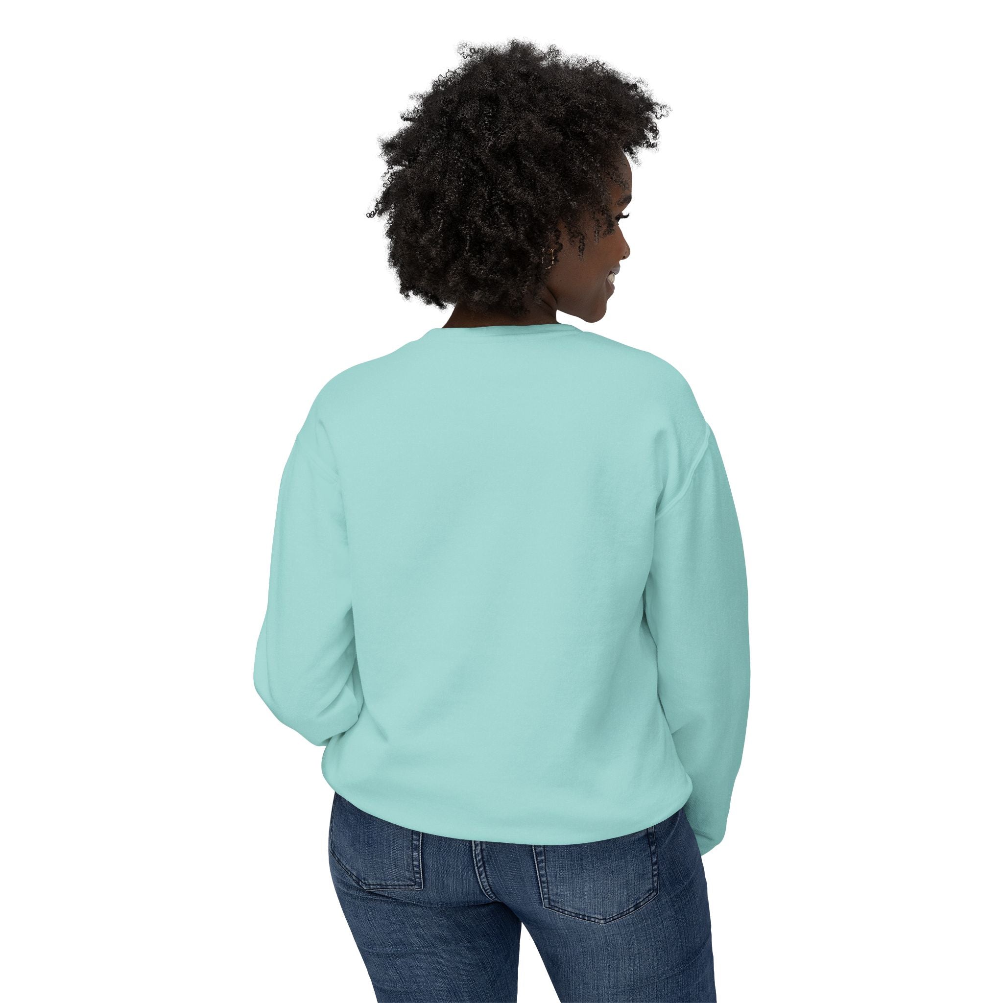 Meow Valentine's Day Unisex Lightweight Crewneck Sweatshirt