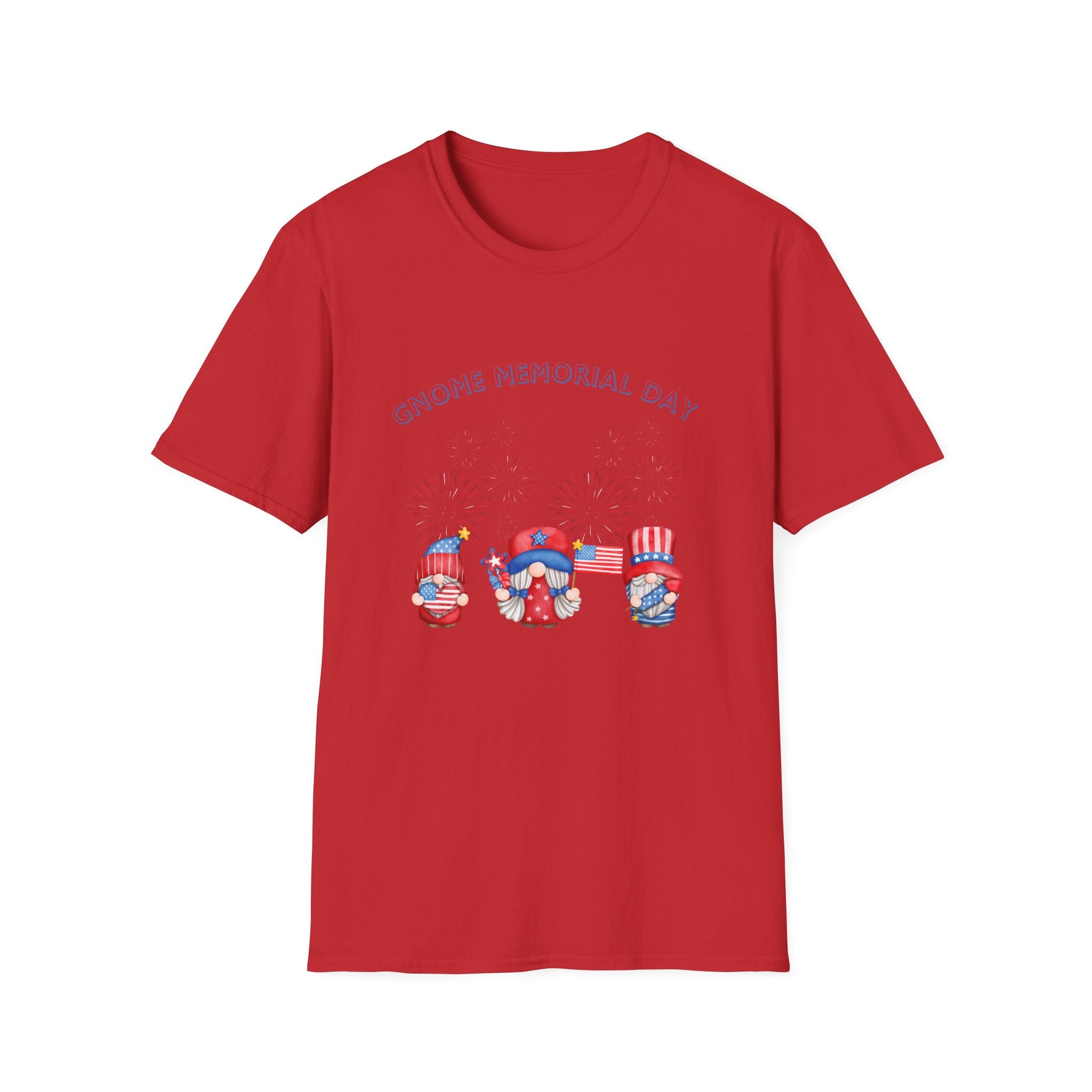 Gnome Memorial Day Unisex T-Shirt - Celebrate with Fun Design