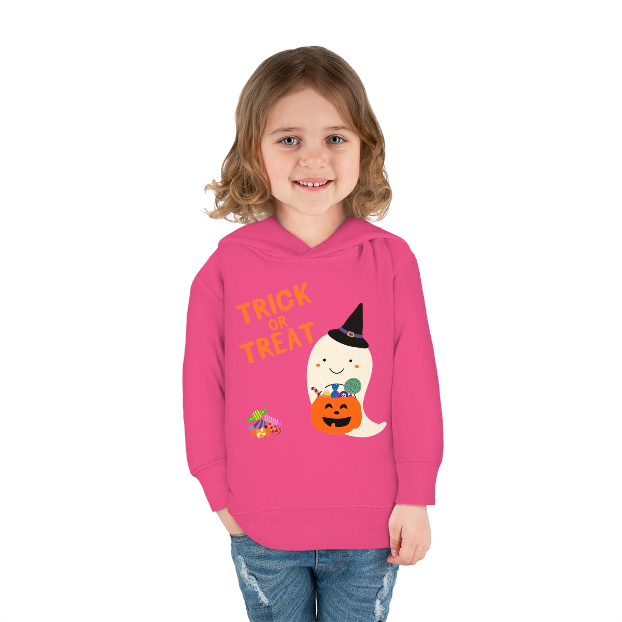 Trick or Treat Toddler Pullover Fleece Hoodie
