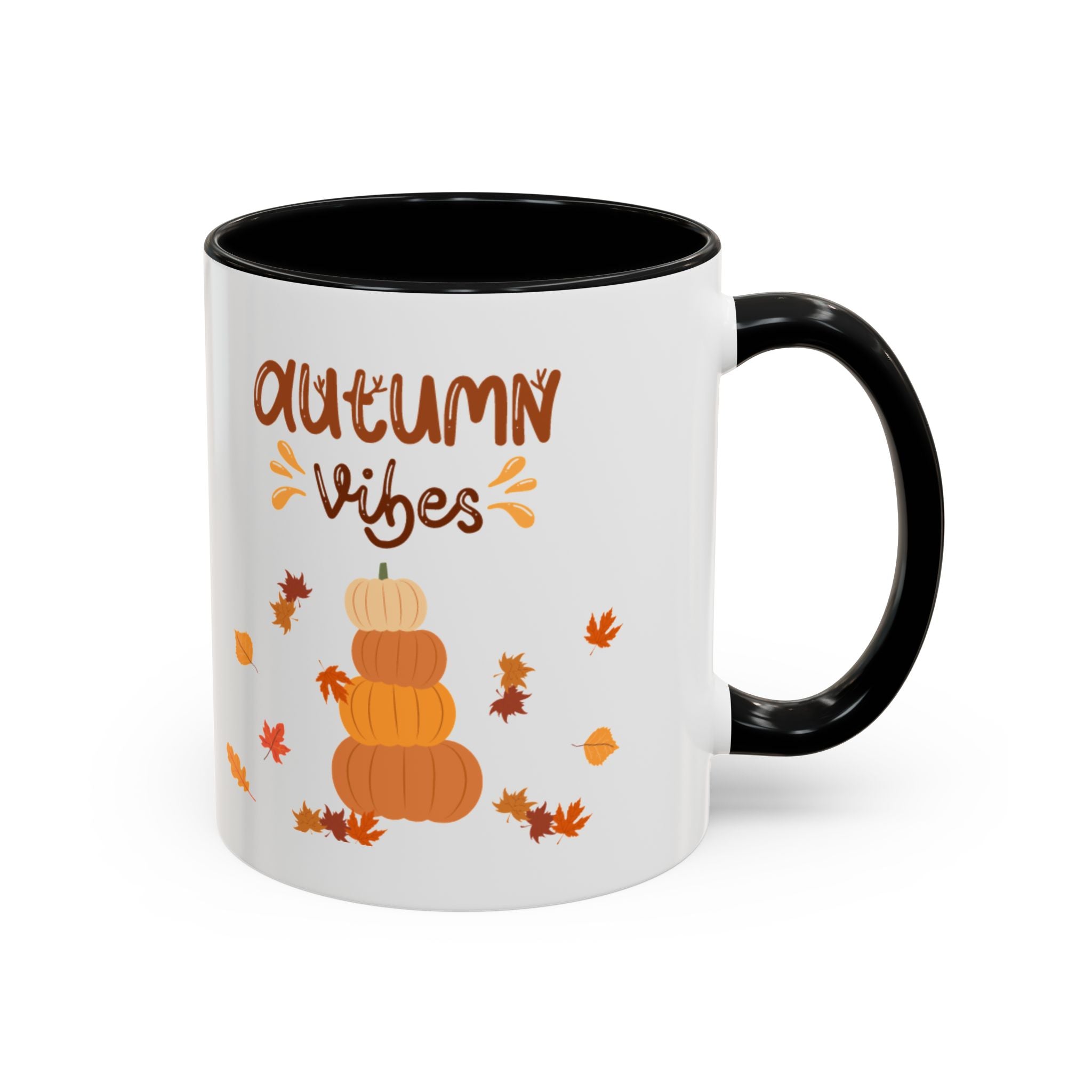 Autumn Vibes Accent Coffee Mug (11, 15oz)