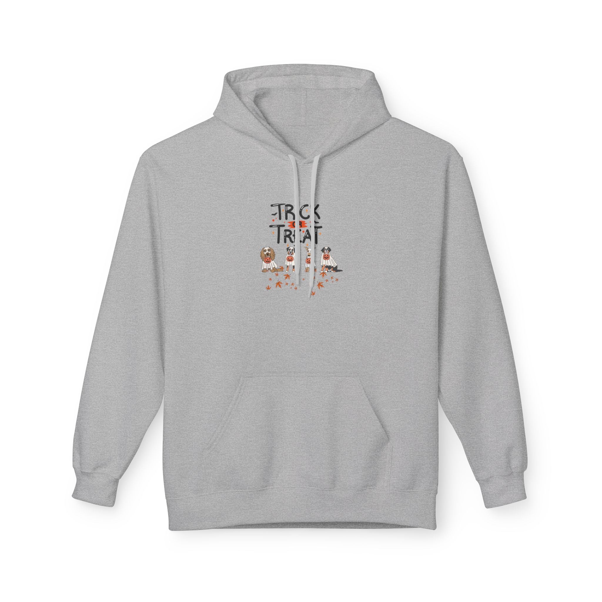 Pooch Trick or Treat Unisex Midweight Softstyle Fleece Hoodie