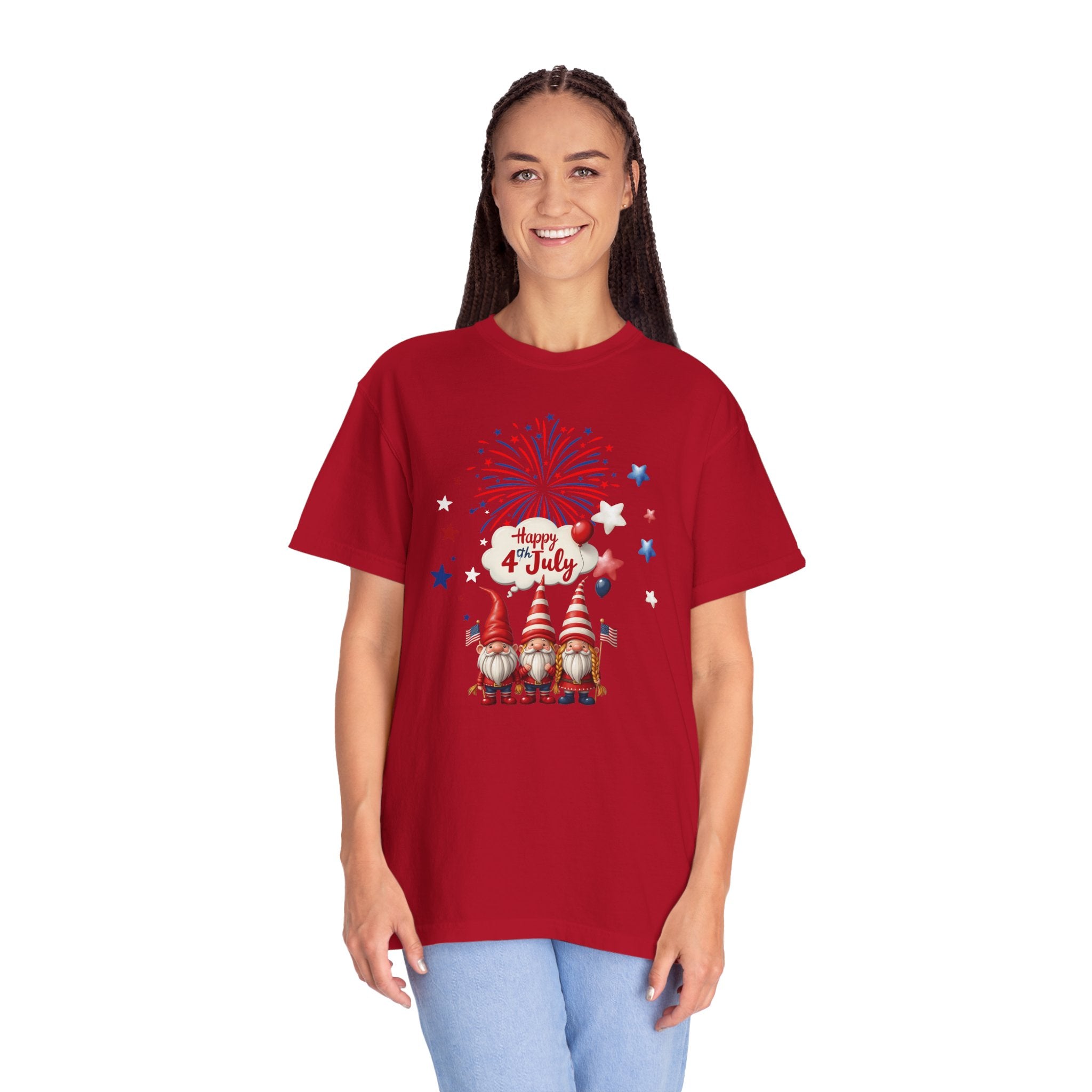 Gnome 4th of July T-shirt for 4th of July, Unisex Summer Tee