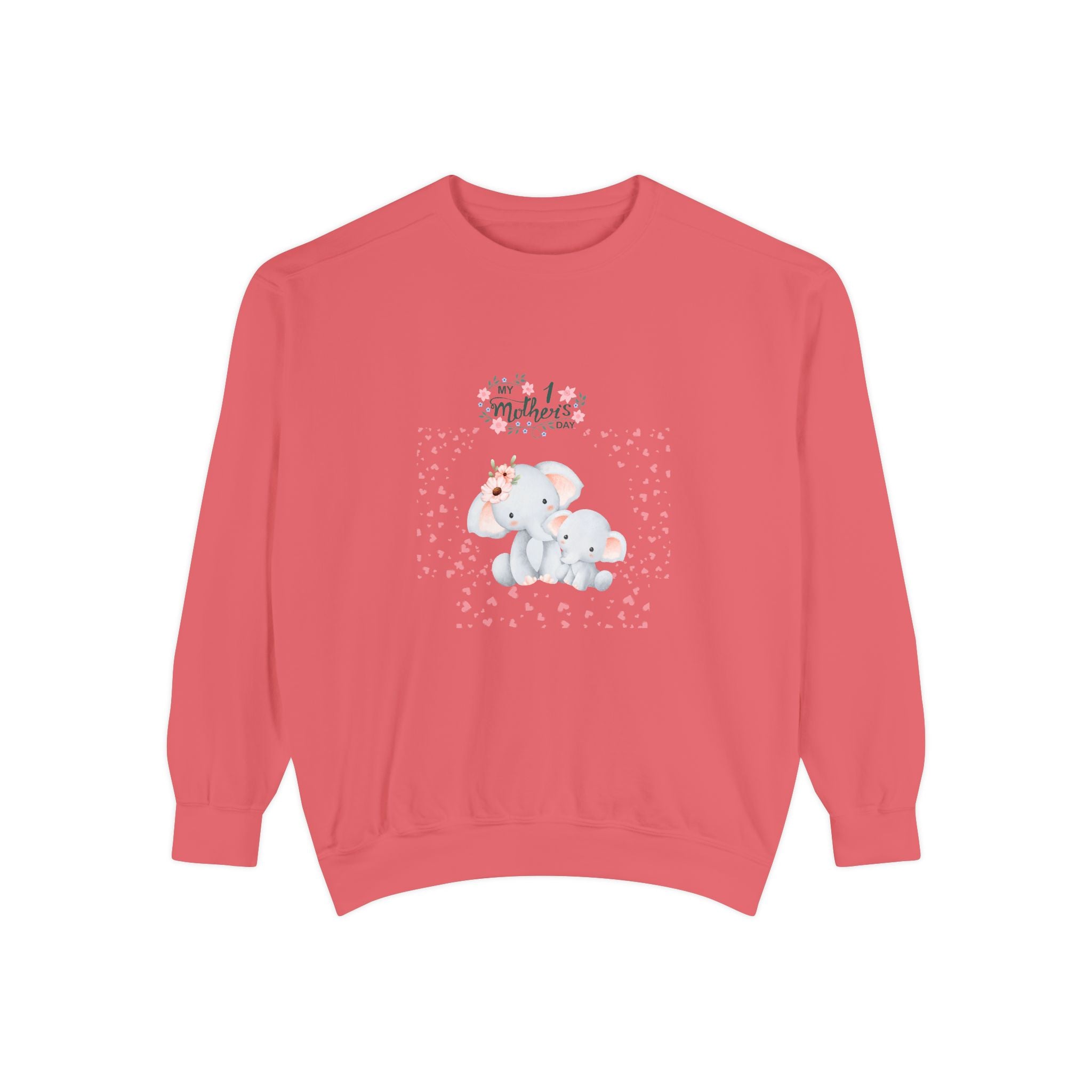 My 1st Mother's Day Sweatshirt Unisex Garment-Dyed