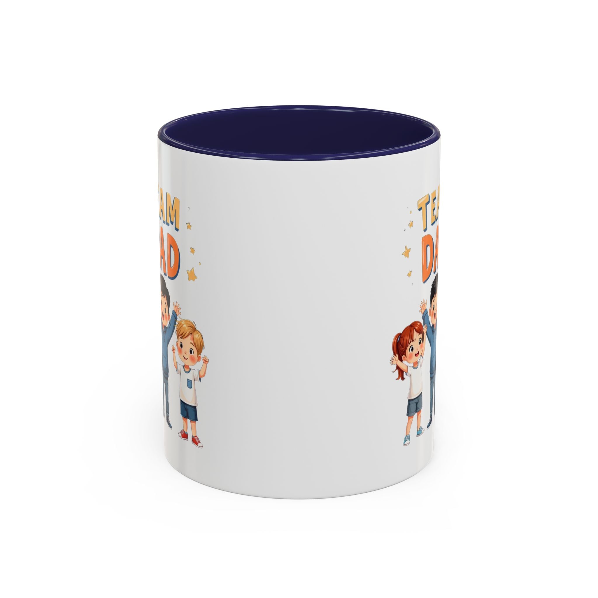 Team Dad Accent Coffee Mug