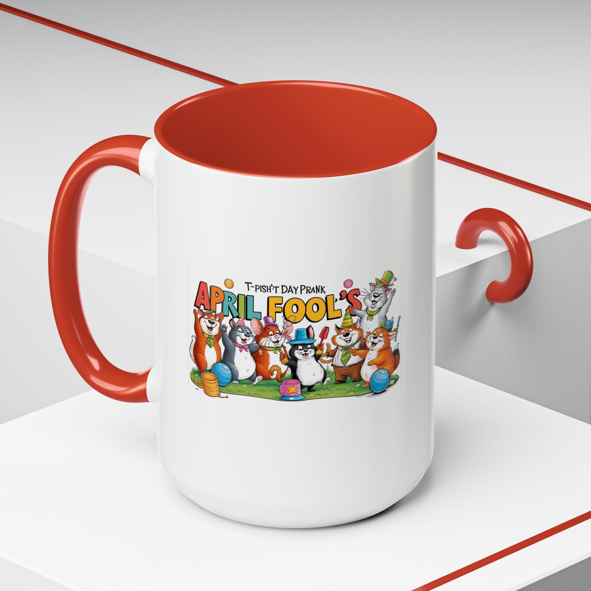 T-Pish'-T Day Prank Accent Coffee Mug