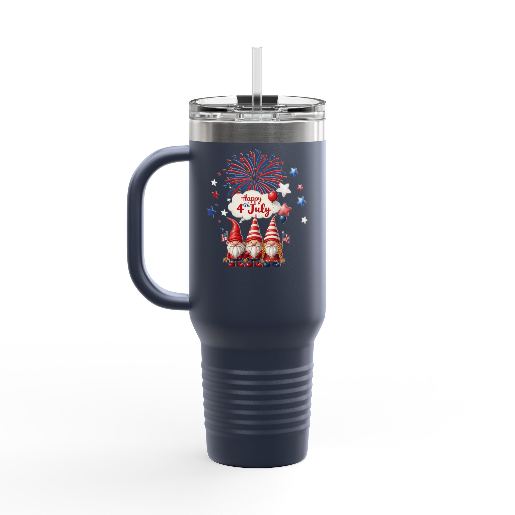 Gnome 4th of July Insulated Travel Mug - 40oz,