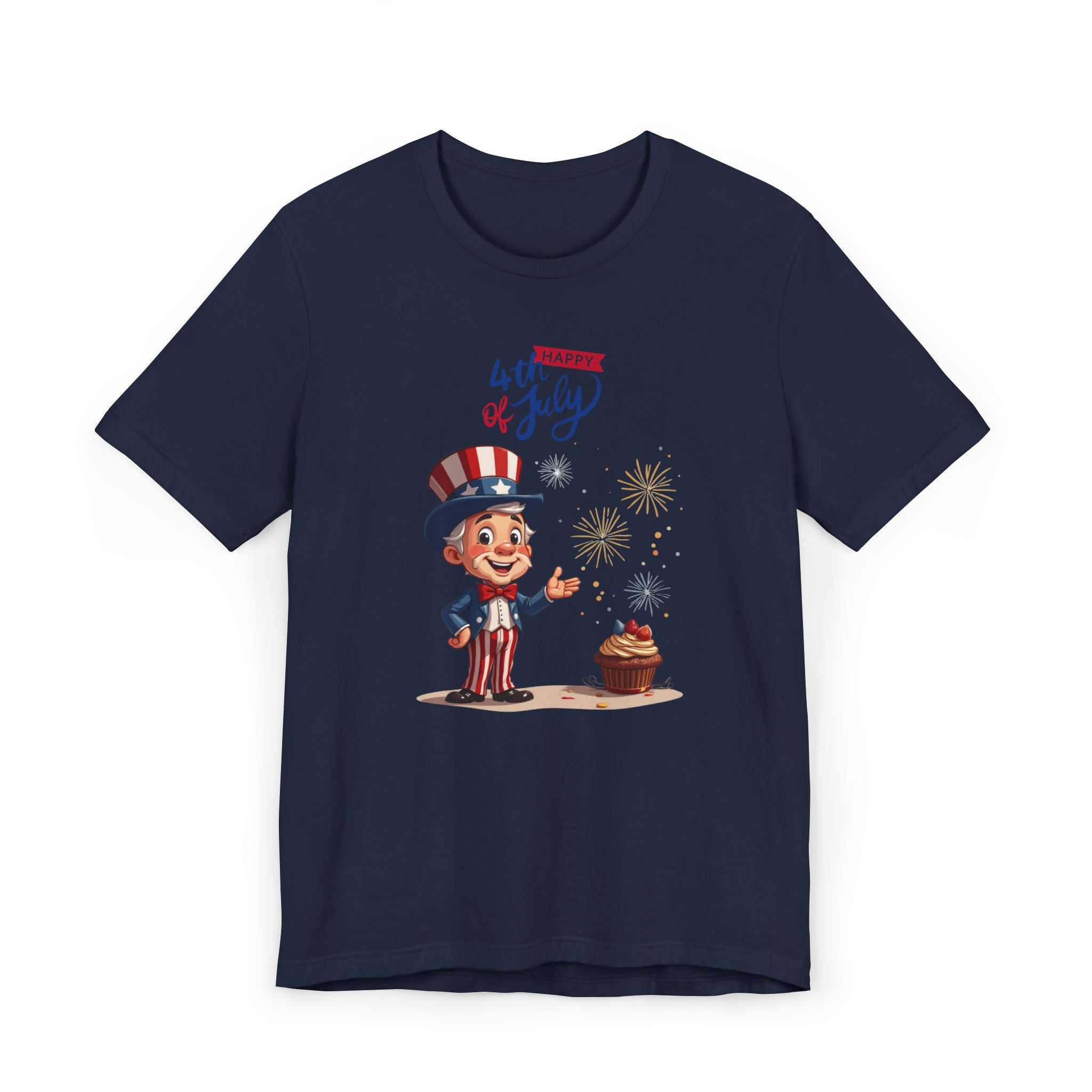 Uncle Sam Happy 4th of July Unisex Jersey T-Shirt