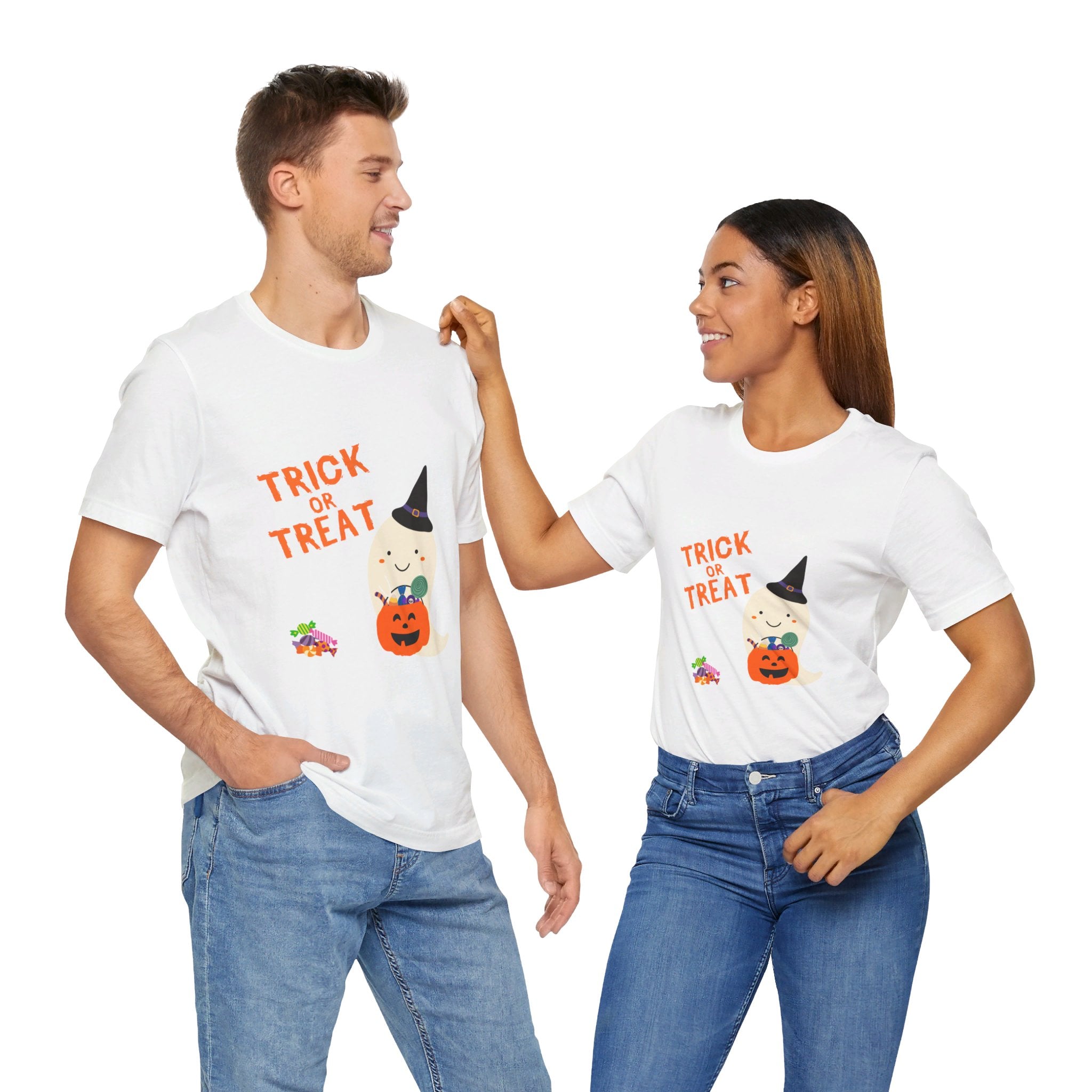 Trick or Treat Unisex Jersey Short Sleeve Tee