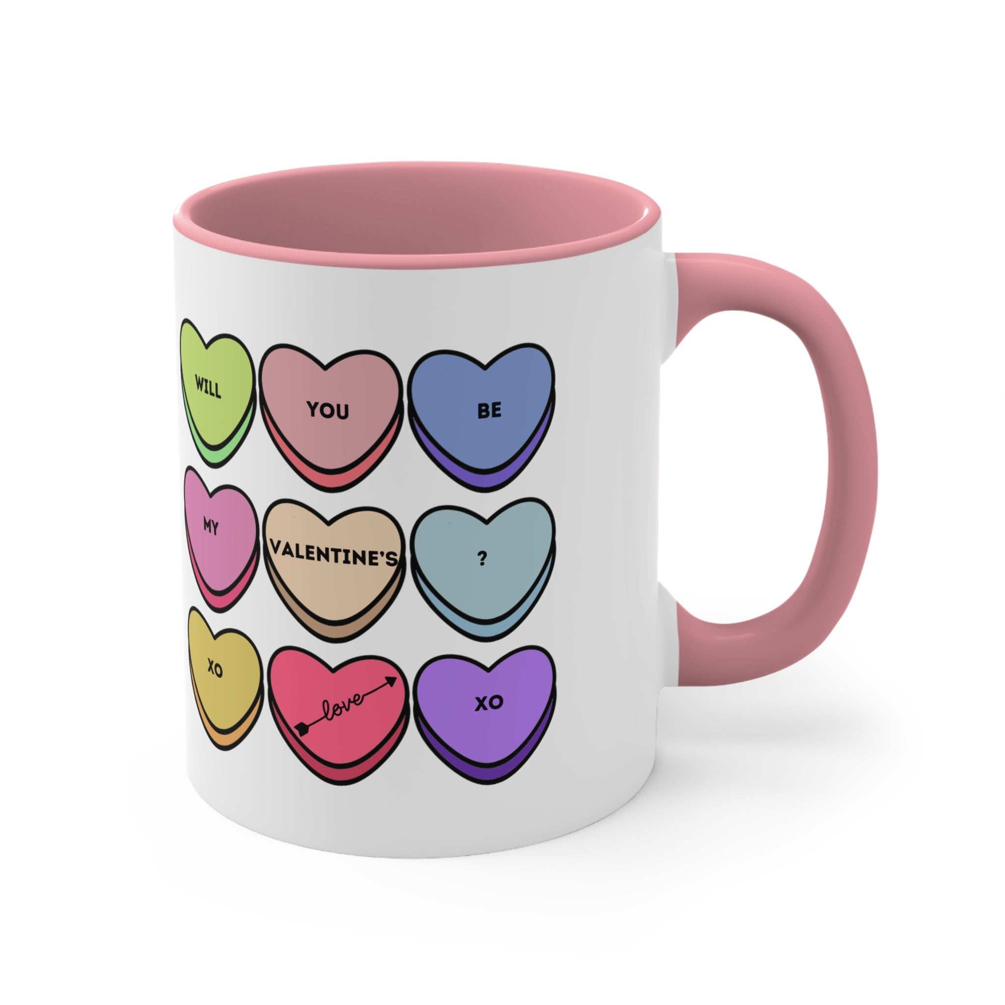 Will You Be My Valentine? Accent Coffee Mug, 11oz