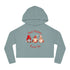 Gnome Best Wishes Women’s Cropped Hooded Sweatshirt